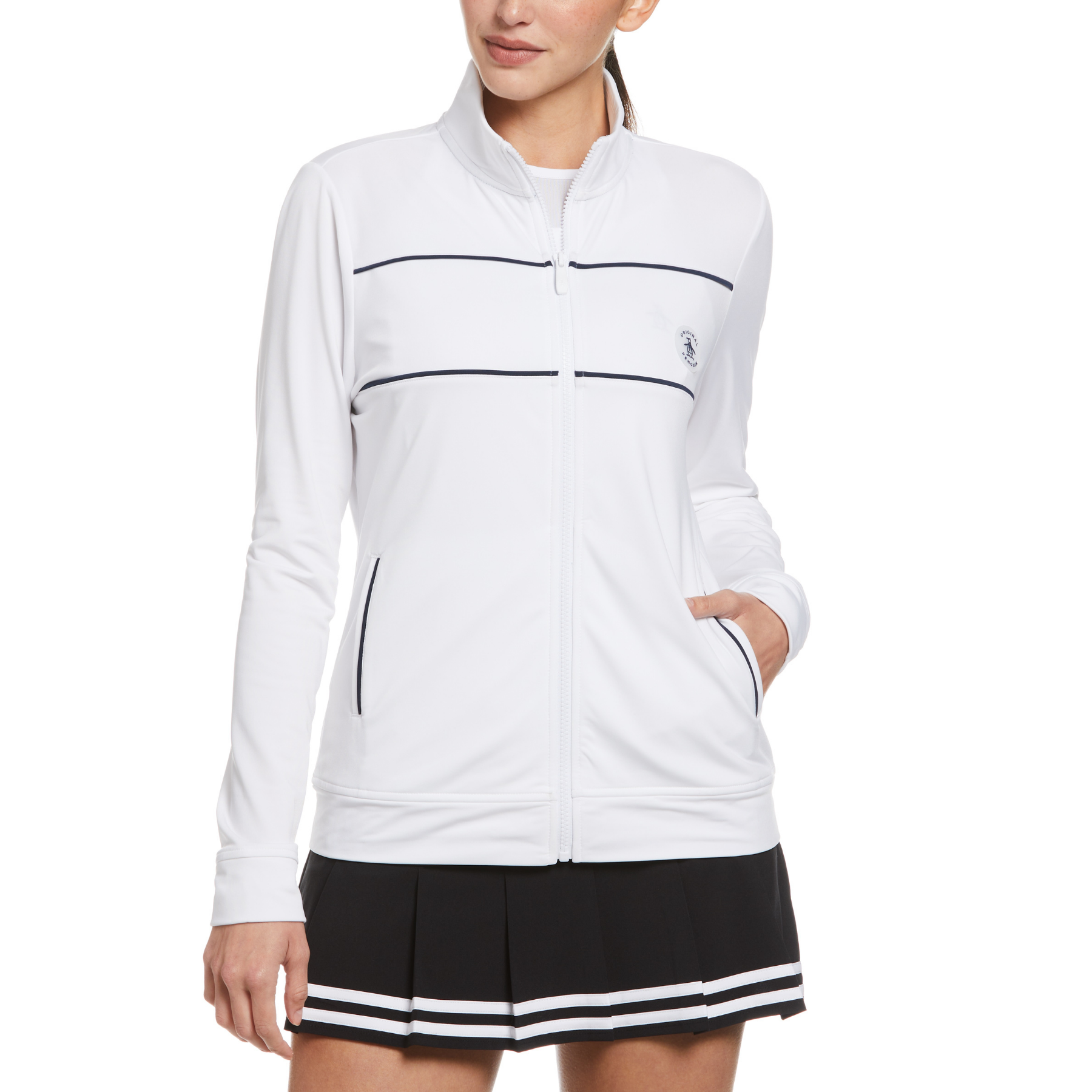 View Womens Tennis Track Jacket In Bright White information