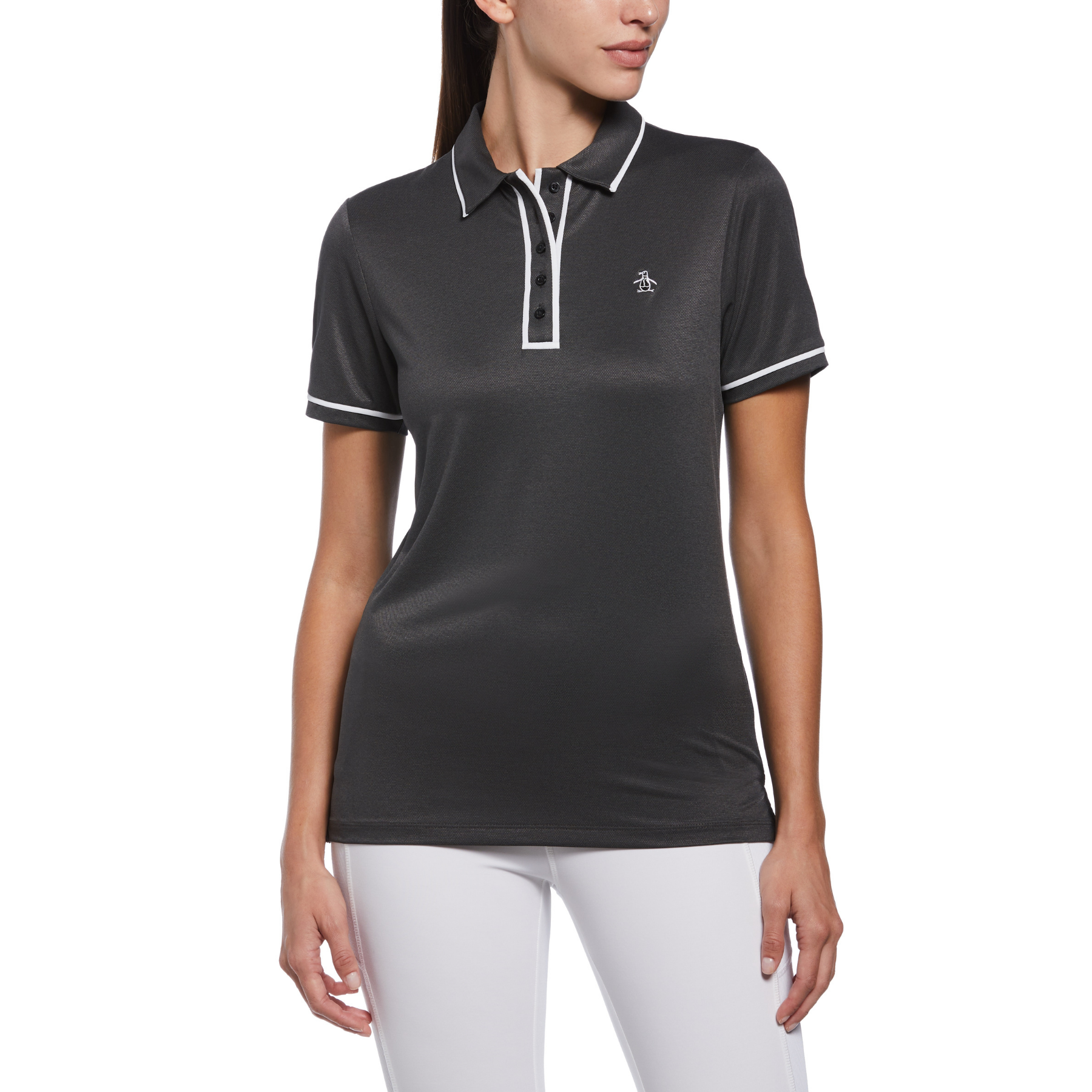 View Womens Veronica Golf Polo Shirt In Caviar information