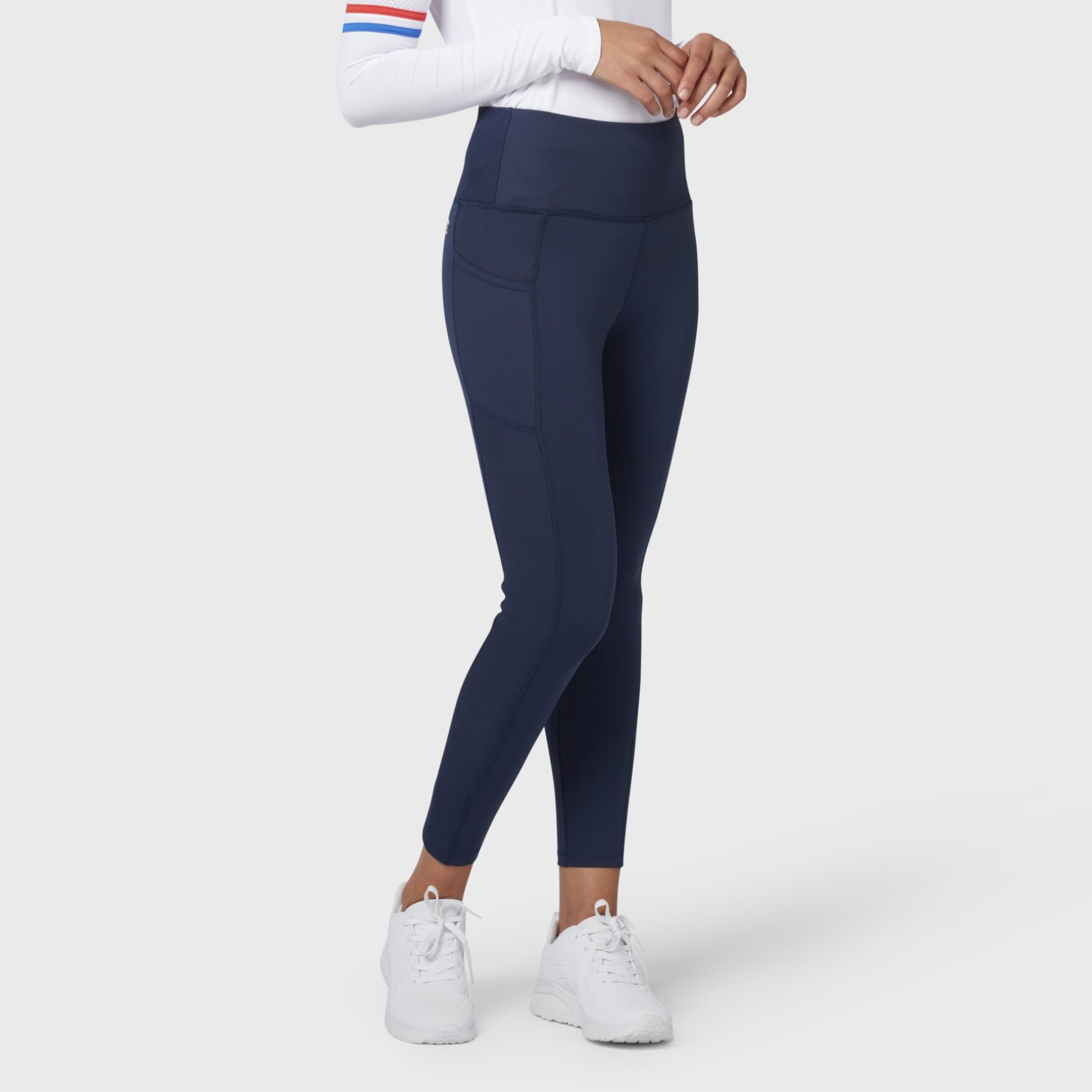 View Womens Essential Solid Golf Legging In Black Iris information