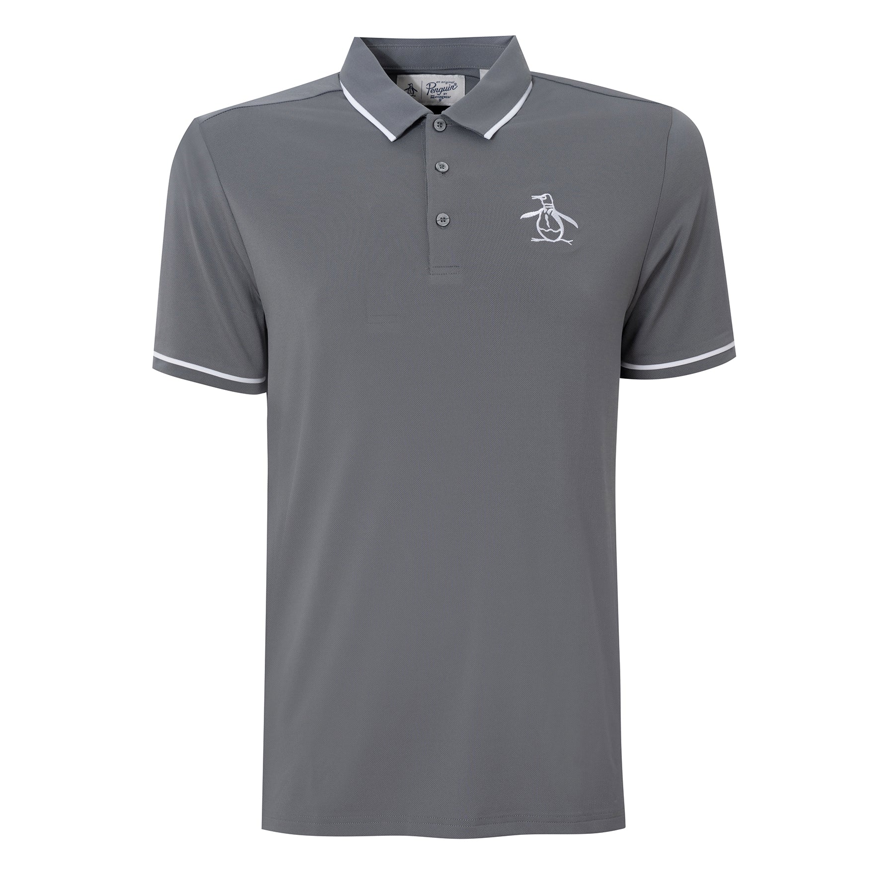 View Pete Tipped Golf Polo Shirt In Quiet Shade information