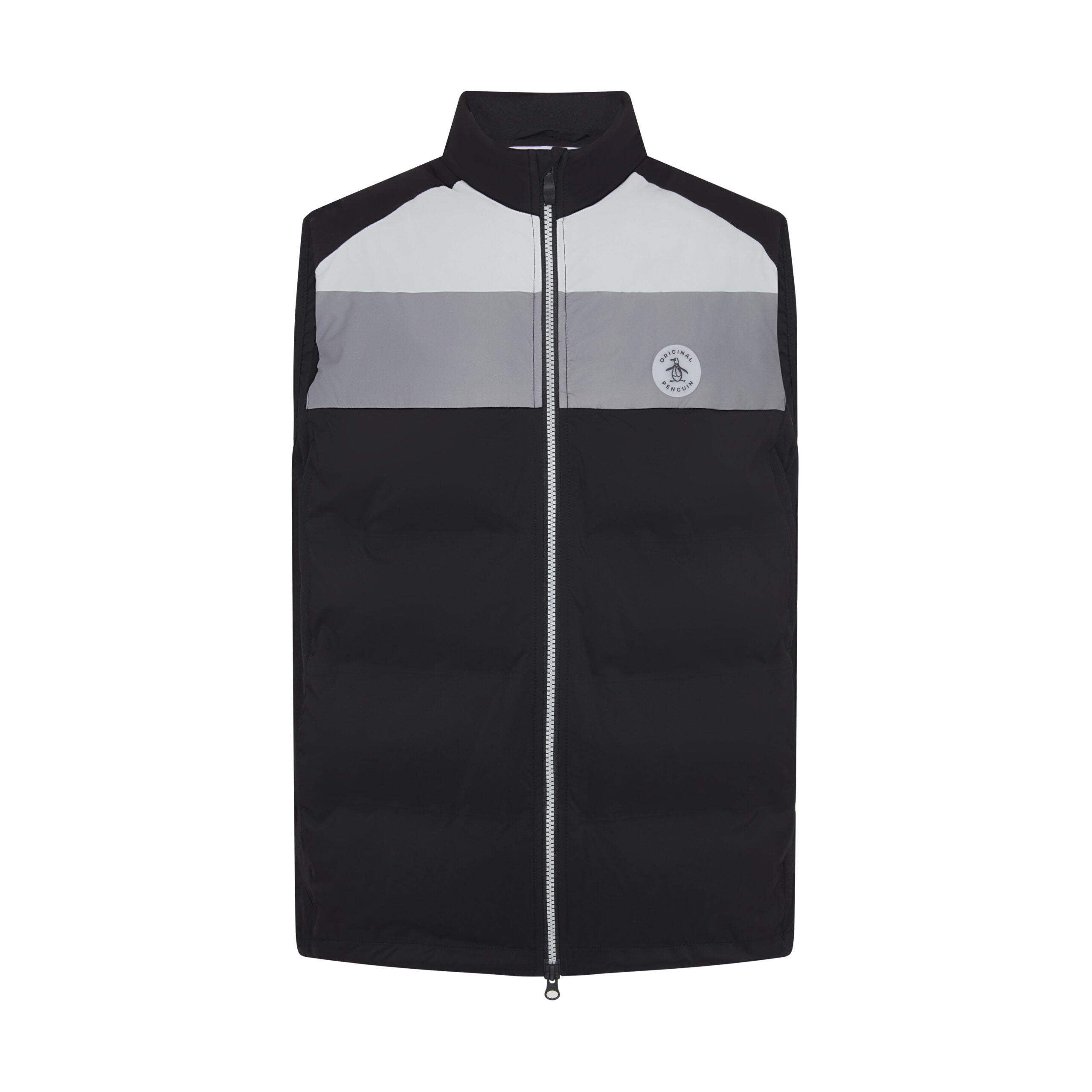 View Original Penguin Lightweight Insulated Golf Gilet In Caviar Black Mens information