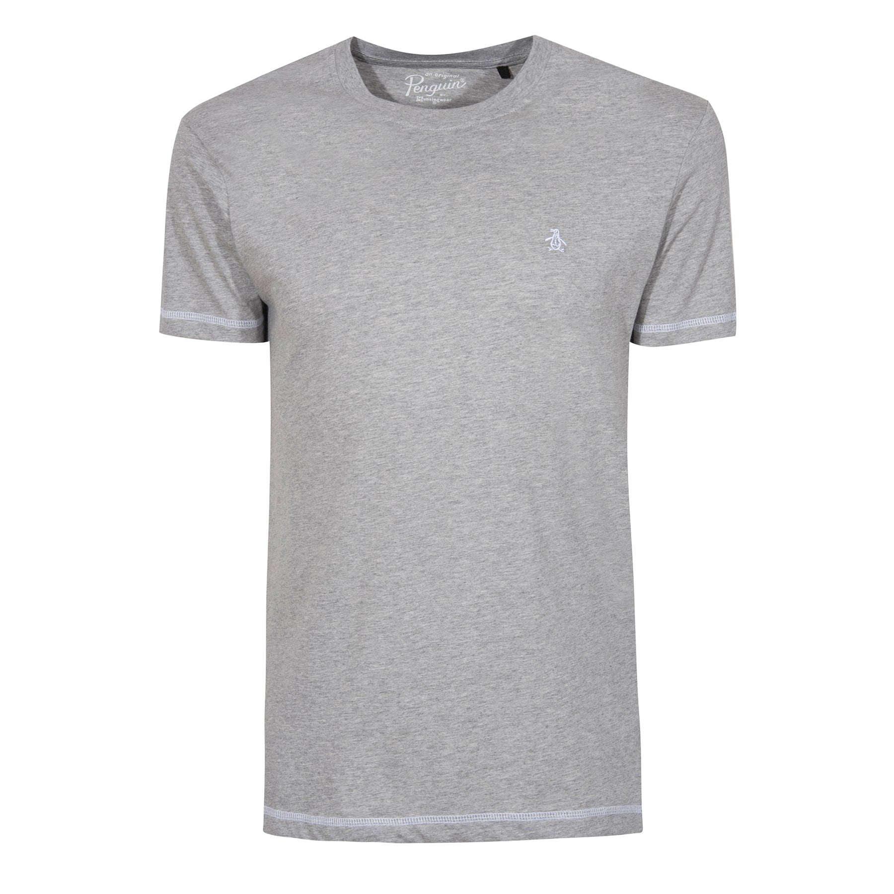 View Coverstitch Crew Neck TShirt In Rain Heather Outlet information