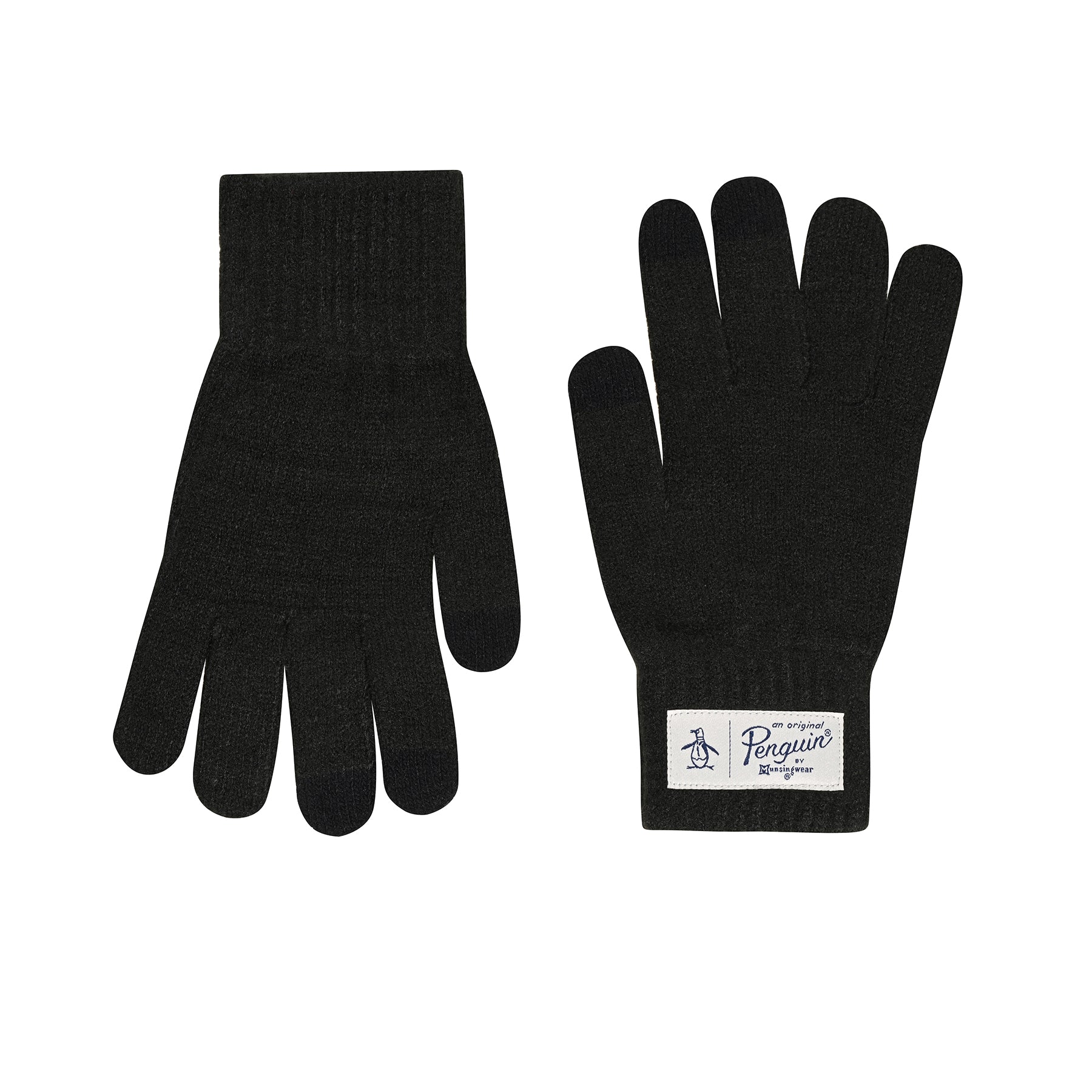 View Nathan Classic Knit Glove In Black In Black information