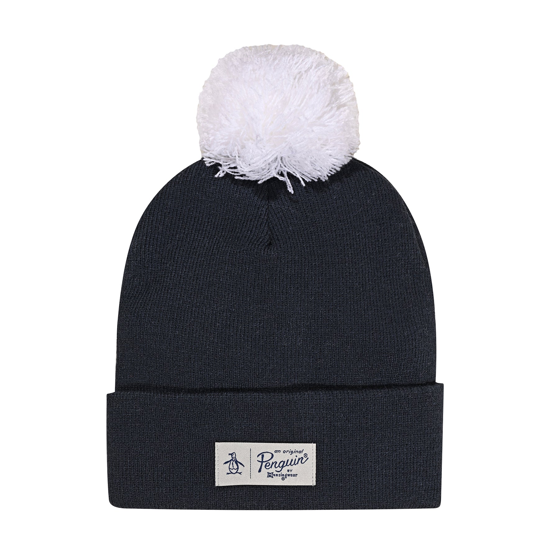 View Original Penguin Mathew Classic Bobble Hat In Navy Blue Mens information