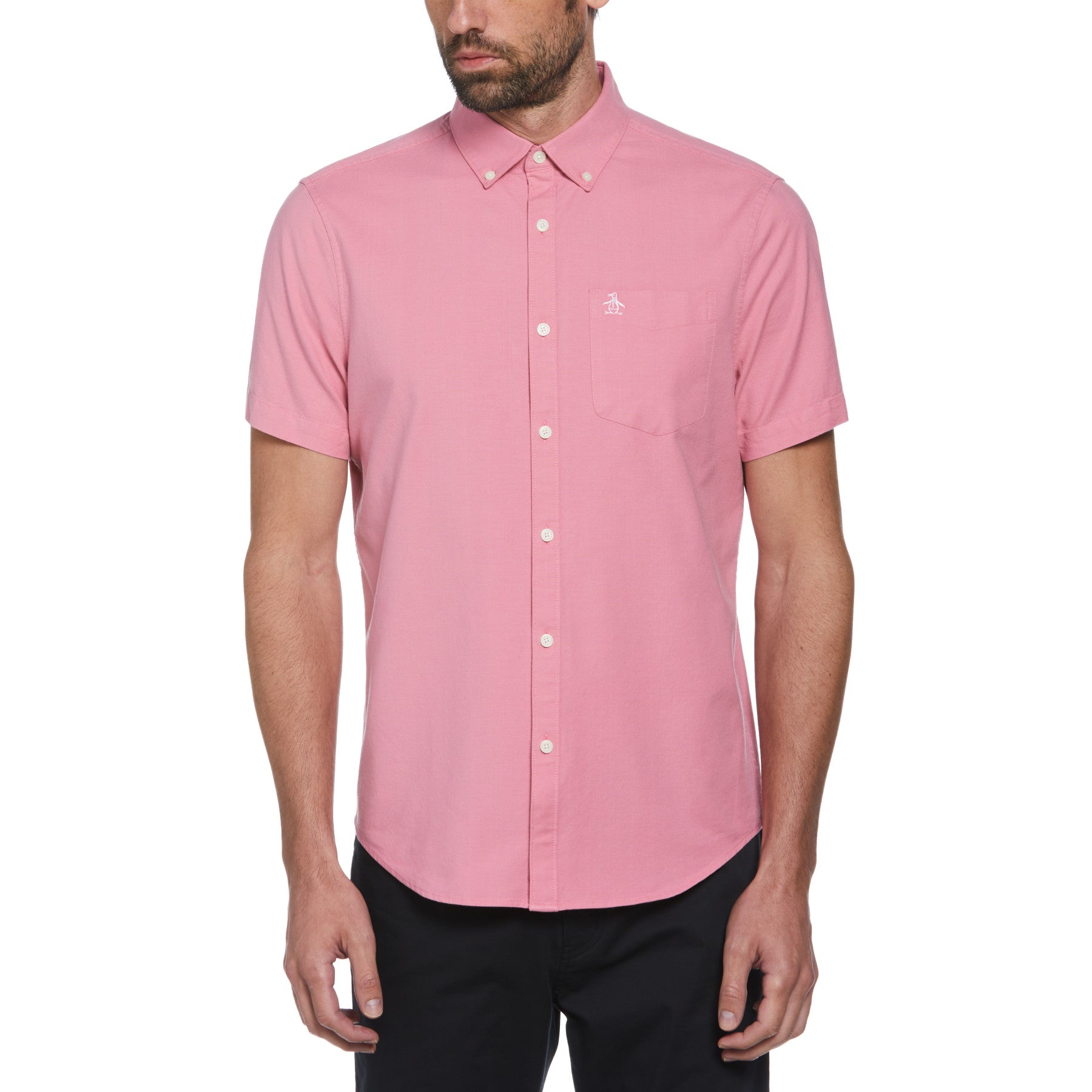 View Ecovero Short Sleeve Oxford Shirt In Wild Rose information