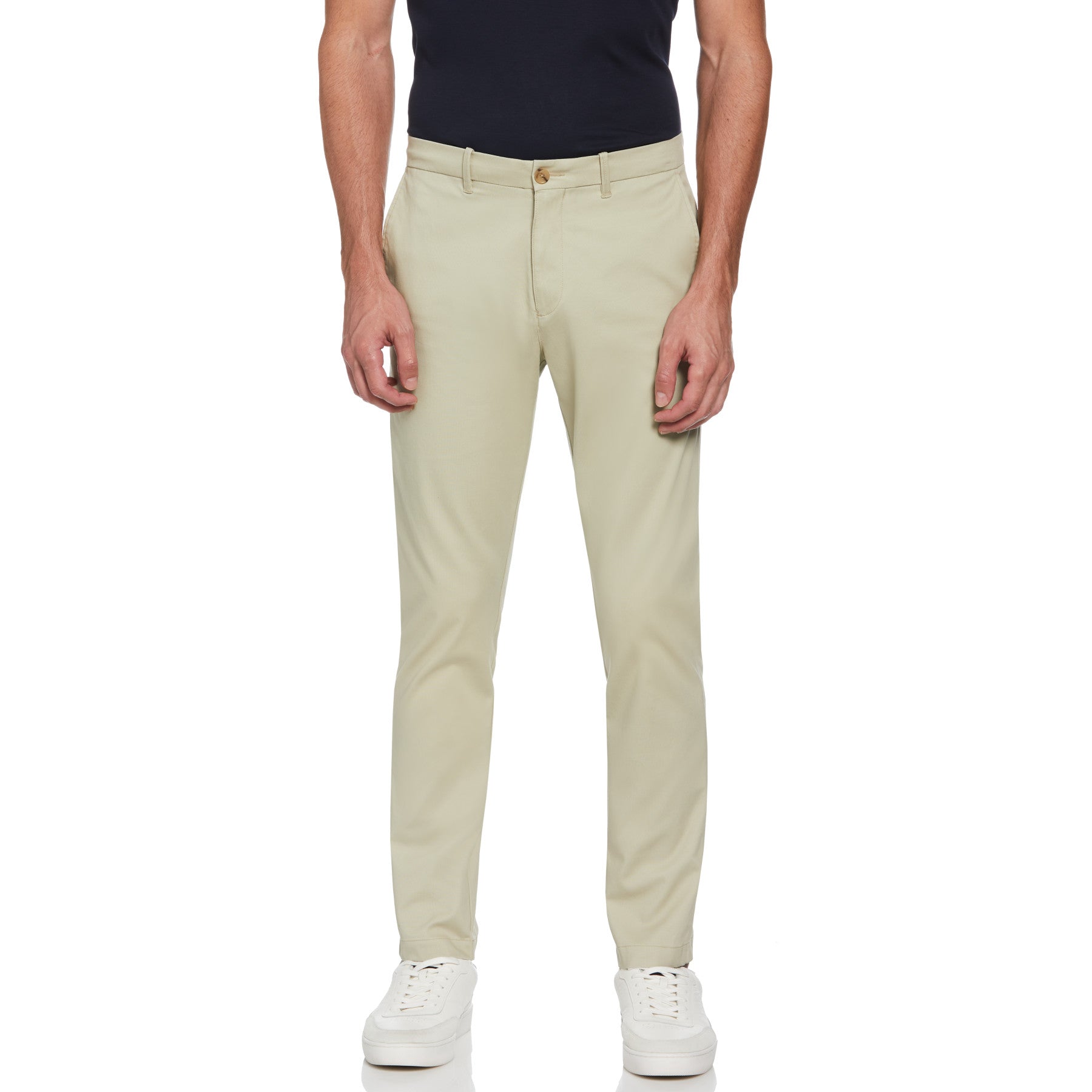 Bedford Cord Slim Fit Chino Trousers In Agate Gray