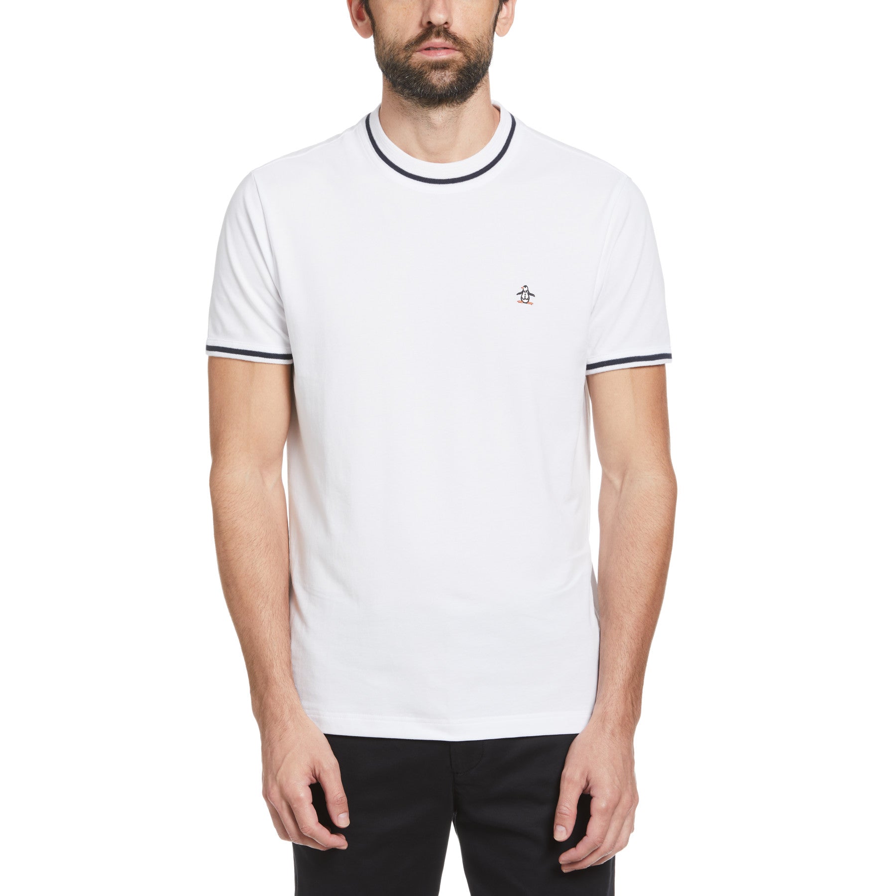 Icons Organic Cotton Short Sleeve Pique T-Shirt In Bright White