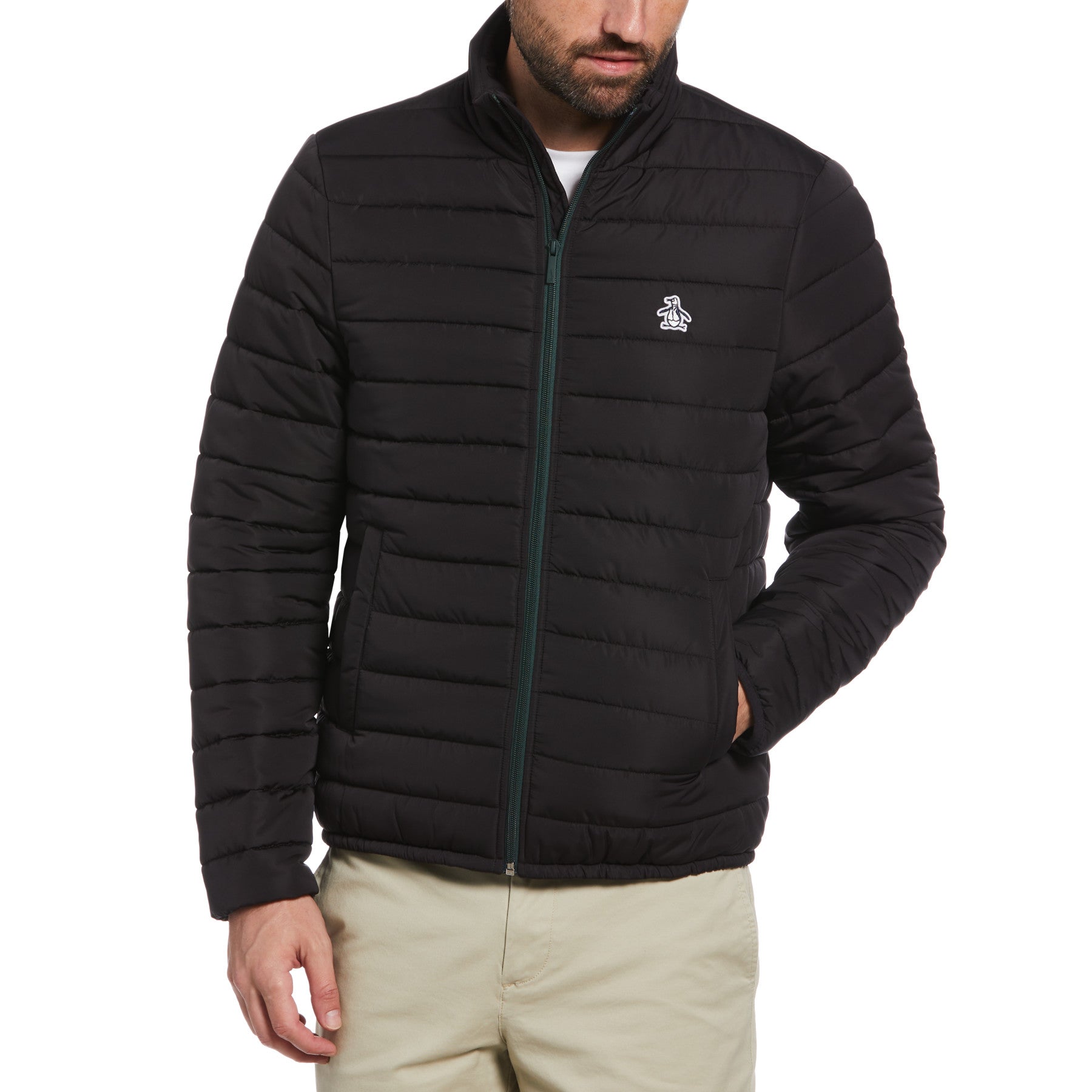 View Lightweight Polyfill Jacket In True Black information