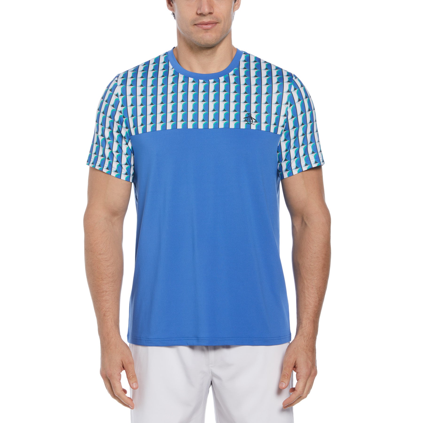 View Geo Print Performance Tennis TShirt In Nebulas information