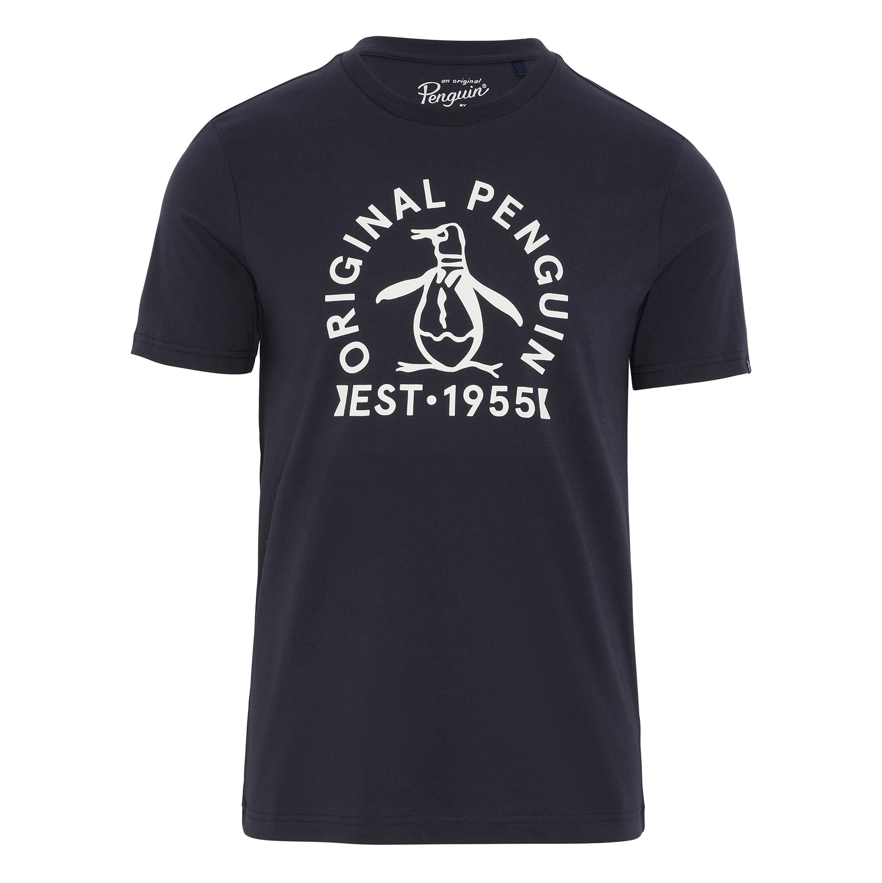 Short Sleeve Original Penguin Logo T-Shirt In Dark Sapphire