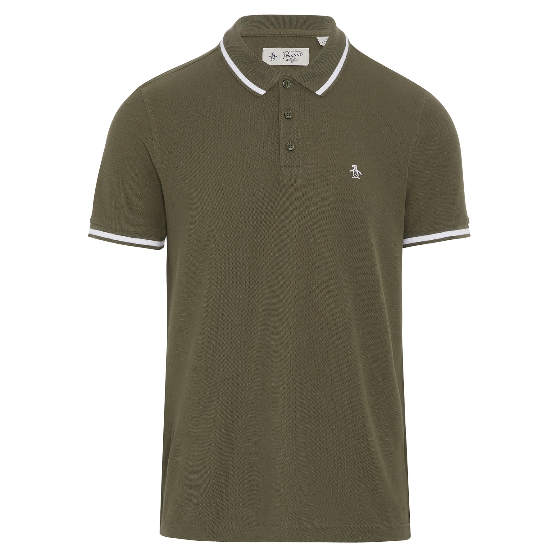 View Short Sleeve Polo Shirt With Contrast Tipping In Grape Leaf information