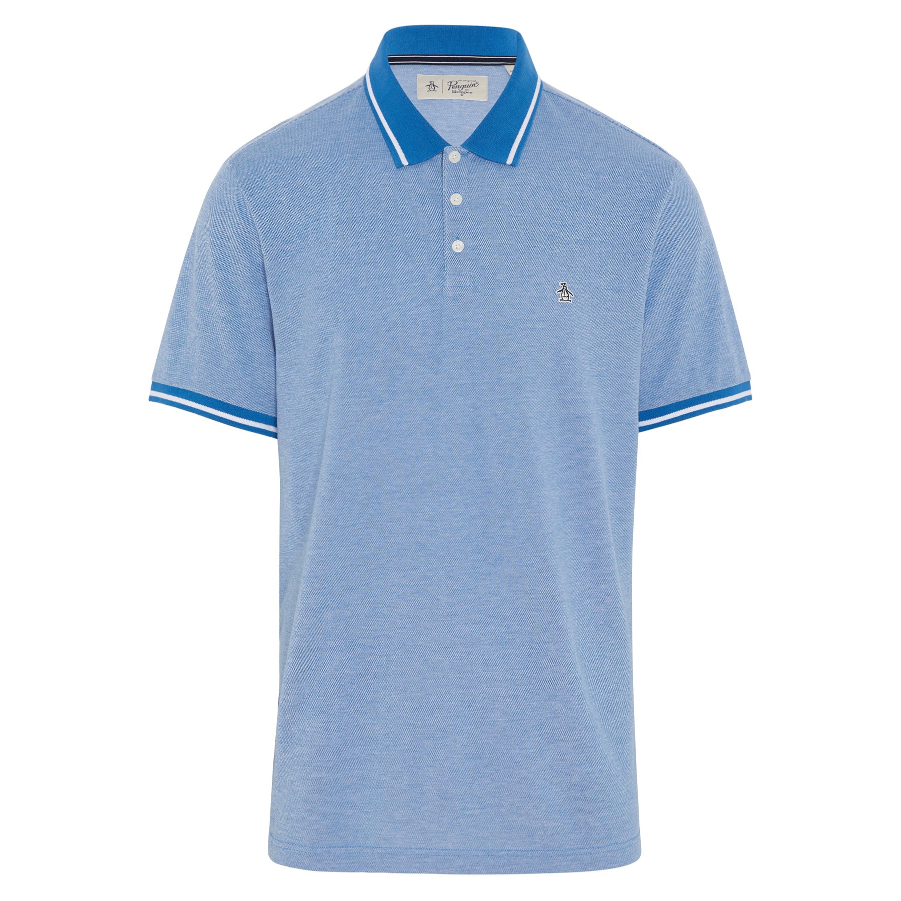 View Birdseye Pique Tipped Polo Shirt In Star Sapphire information