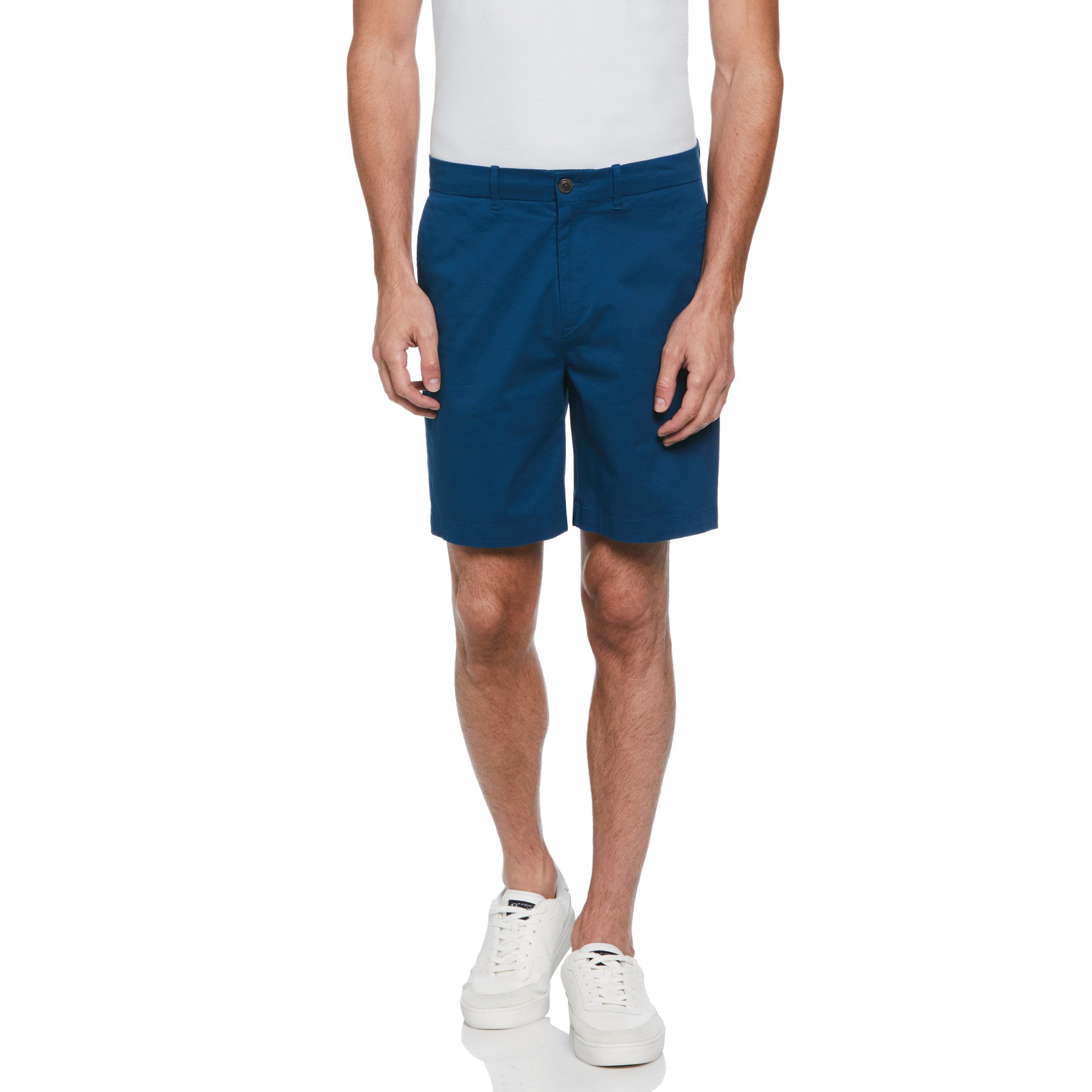 View Basic Recycled Cotton Chino Shorts In Poseidon Blue information