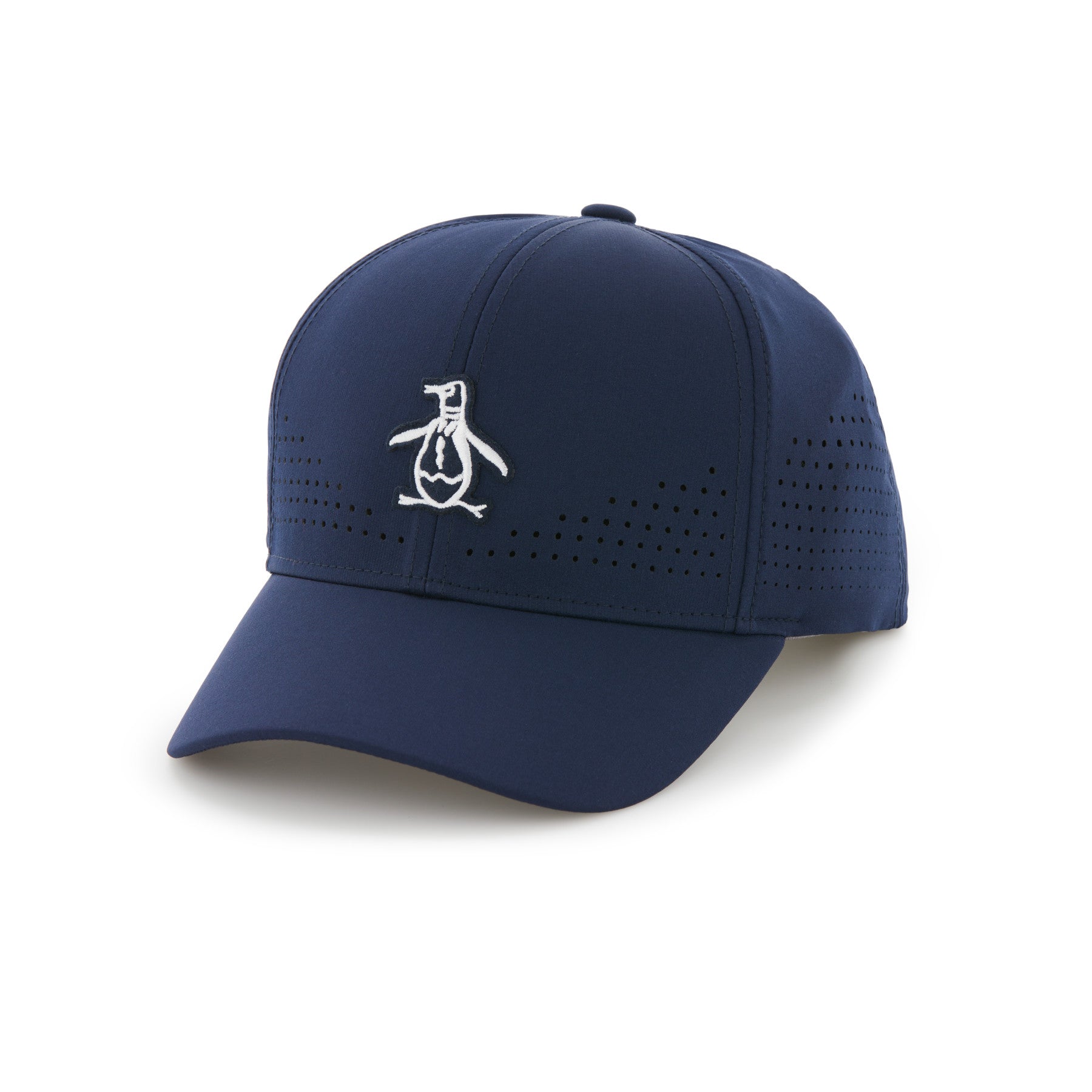 Country Club Perforated Golf Cap In Black Iris