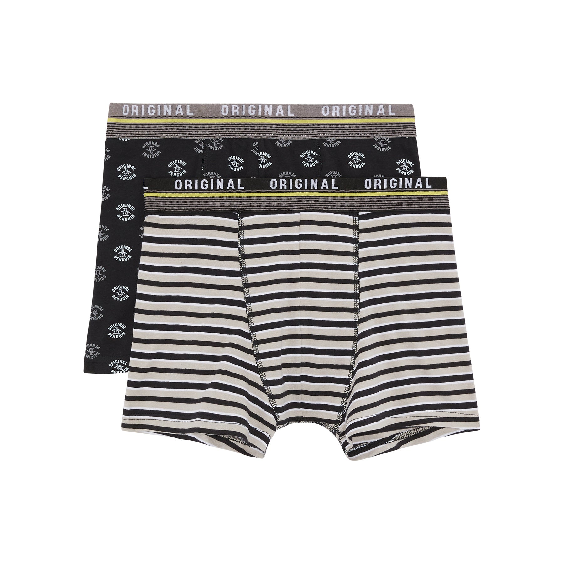 View 2 Pack Penguin Stamp All Over Print Underwear In Black information