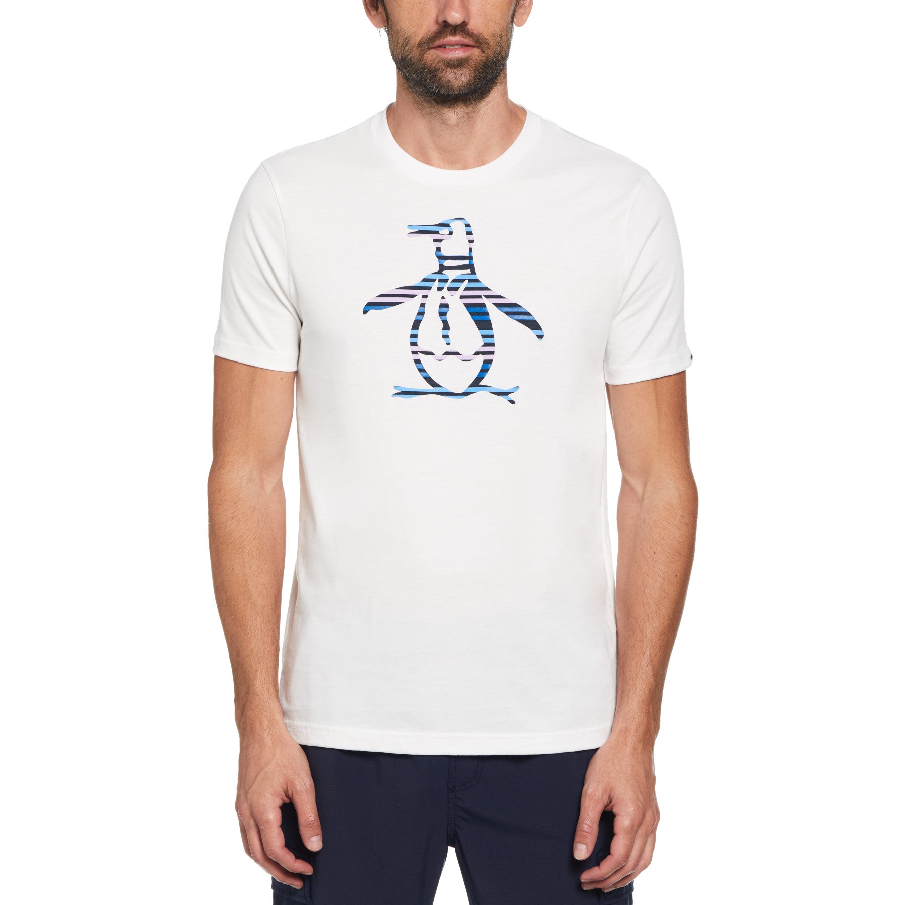 Striped Pete Graphic Print T-Shirt In Bright White