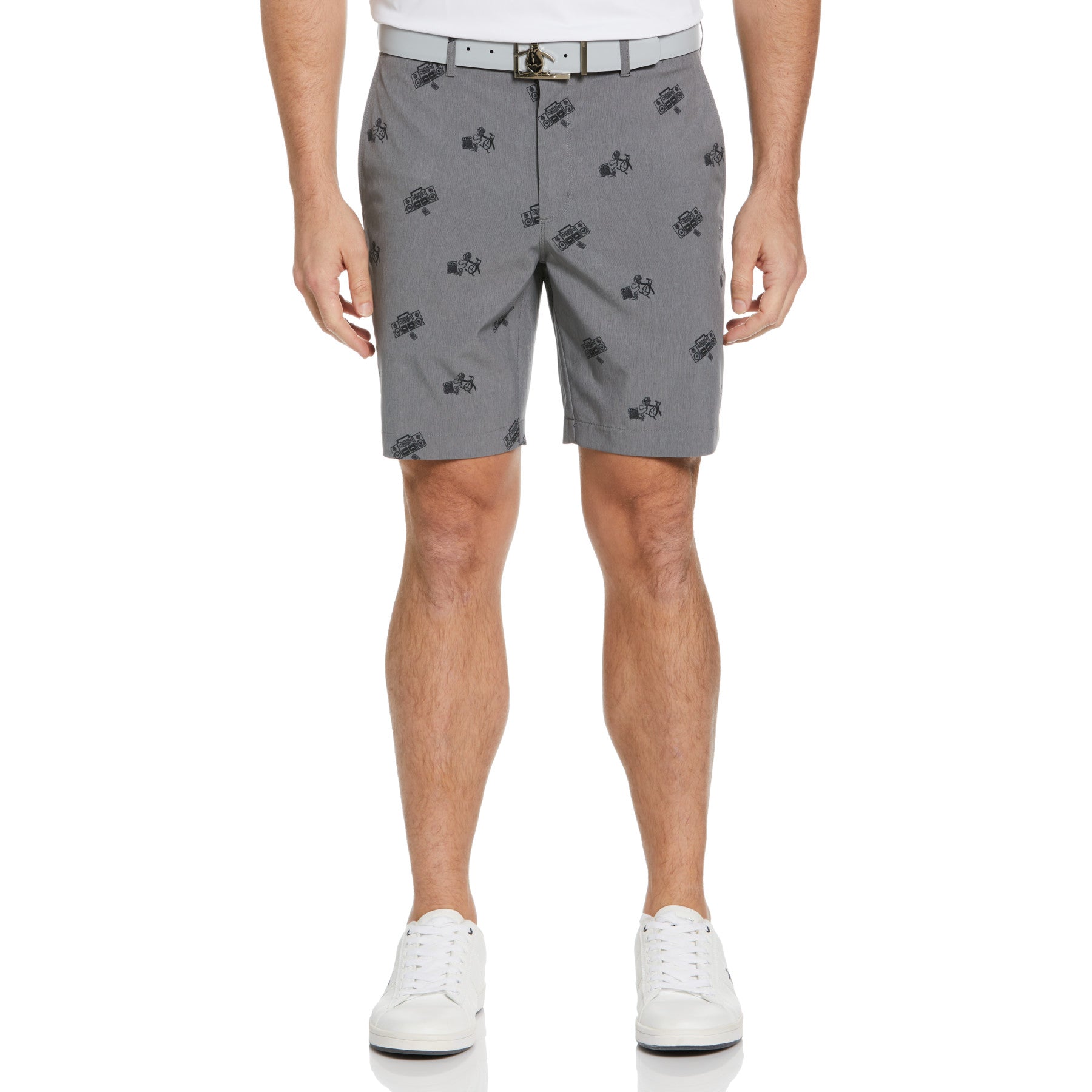 View Karaoke Print Golf Shorts In Dark Caviar Heather information