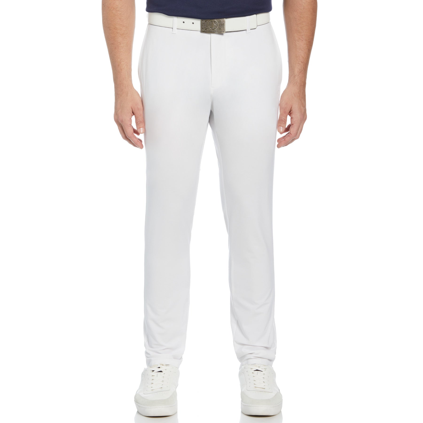 View Original Penguin Performance Golf Trousers In Bright White White Mens information