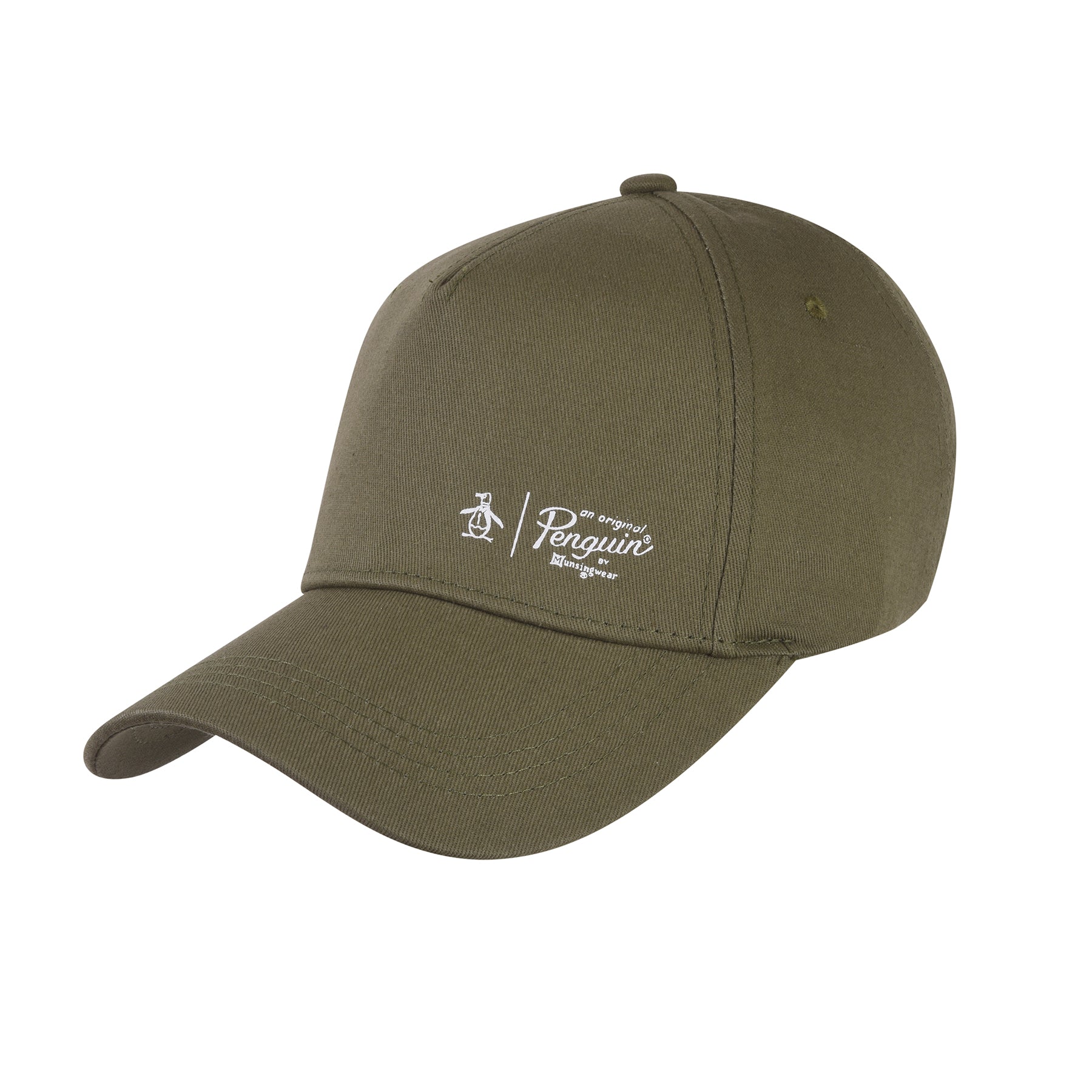 View Original Penguin Stephen Basic 6 Panel Cap In Green Green Mens information