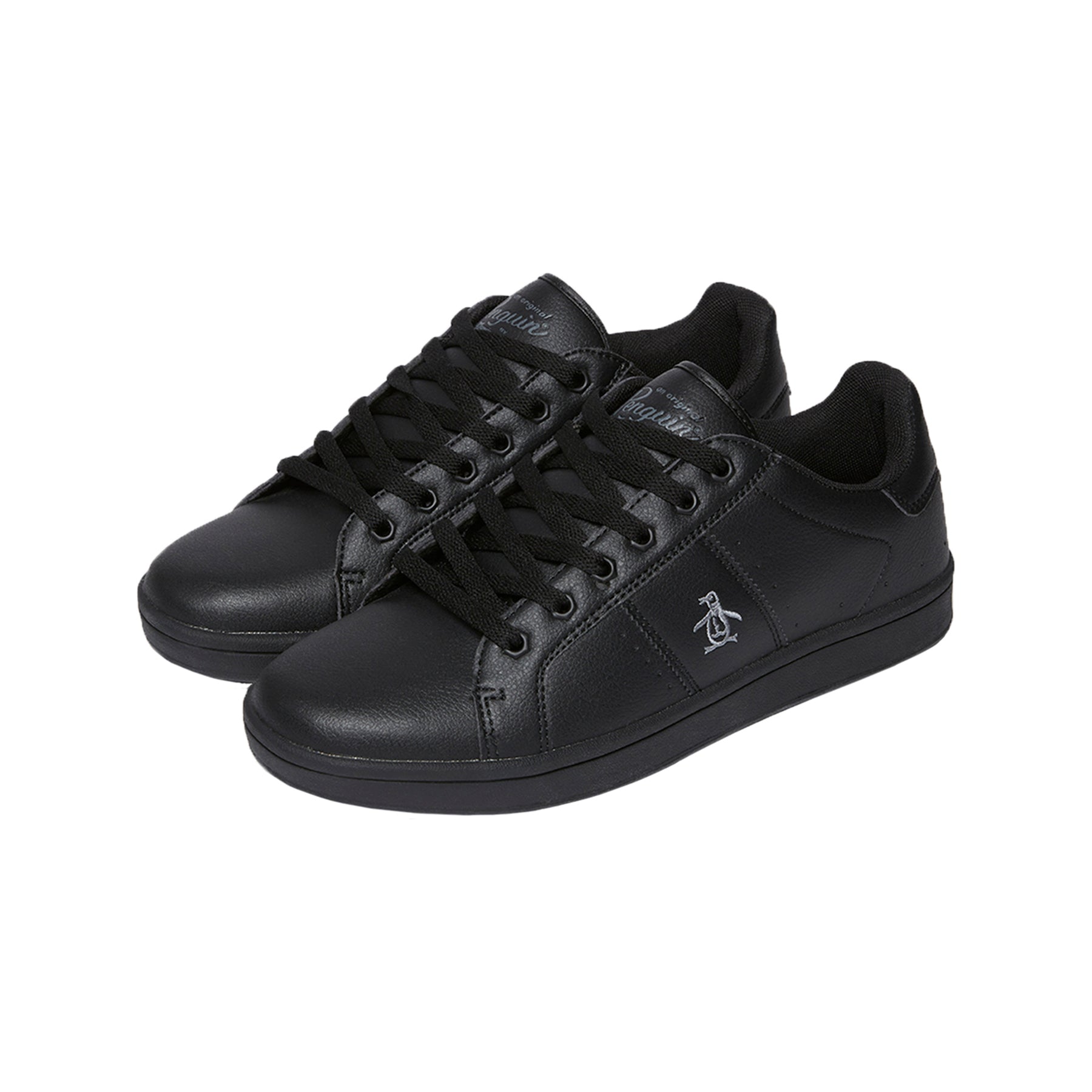 View Original Penguin Steadman Trainer In True Black Black Mens information