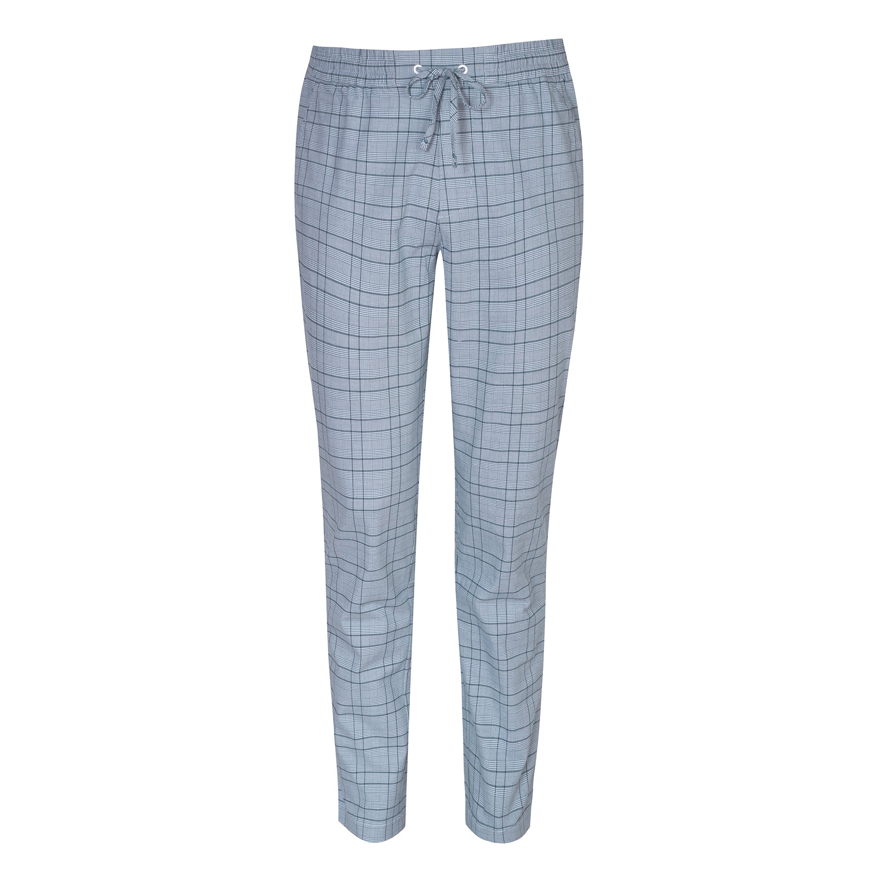 View Plaid Stretch Joggers In Bering Sea information