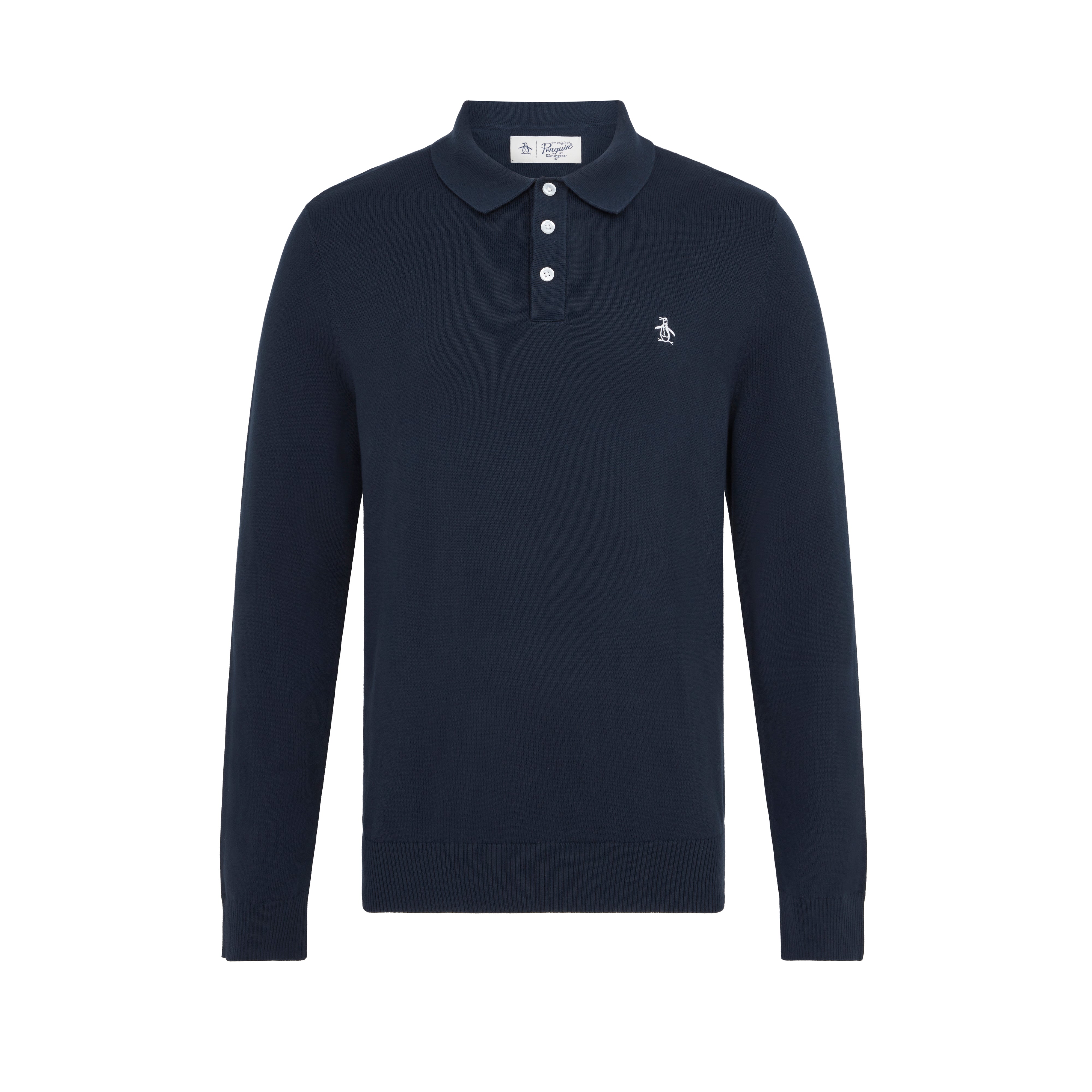 View Long Sleeve Polo Neck Jumper In Dark Sapphire information