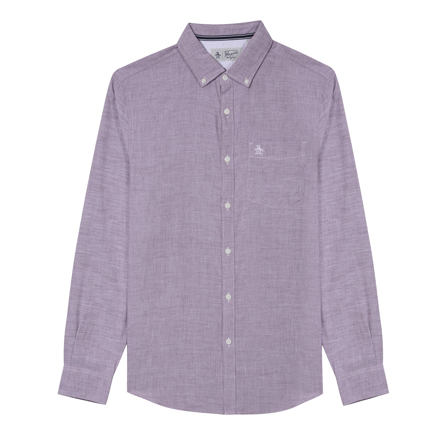 View Ecovero Double Slim Fit Cloth Check Shirt In Cabernet information