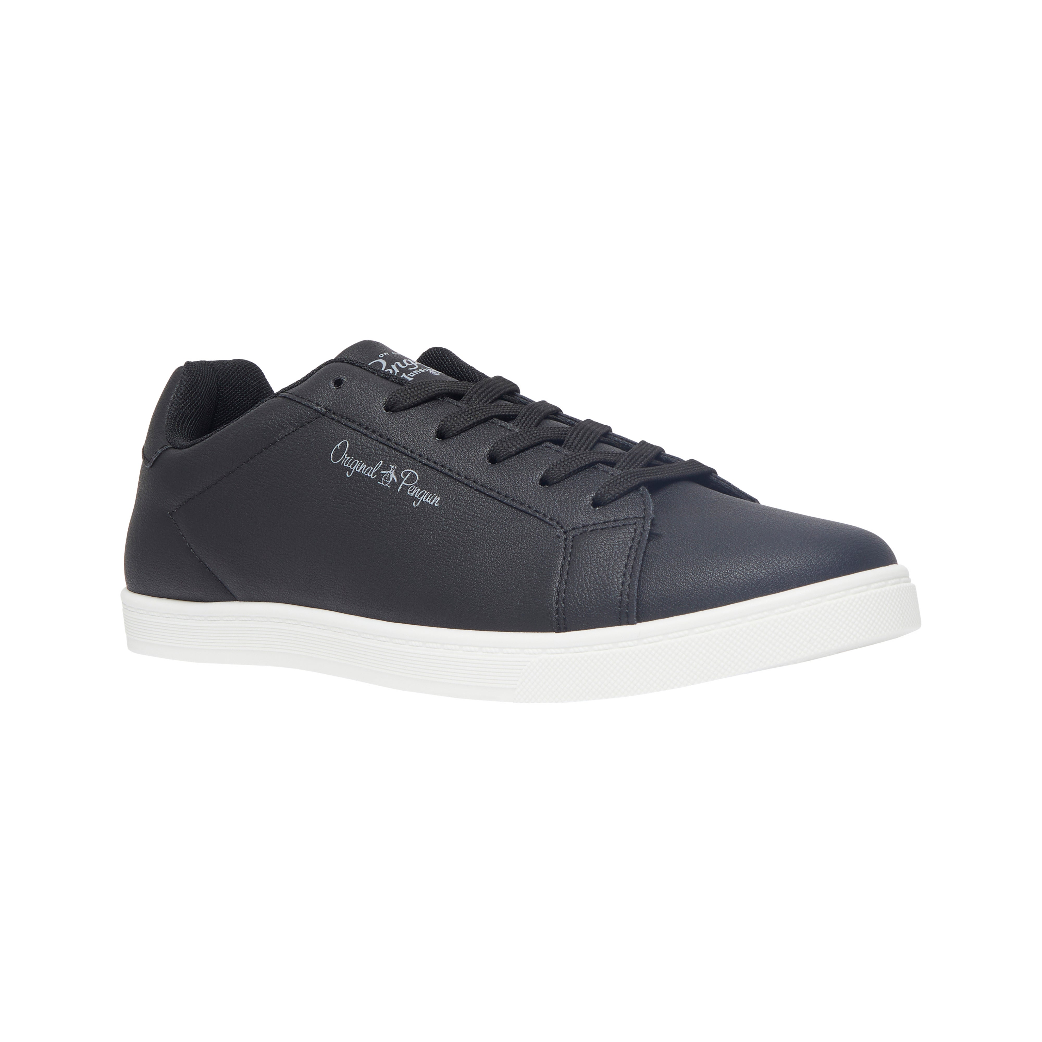 View Original Penguin Galvin Trainer In Black Black Mens information