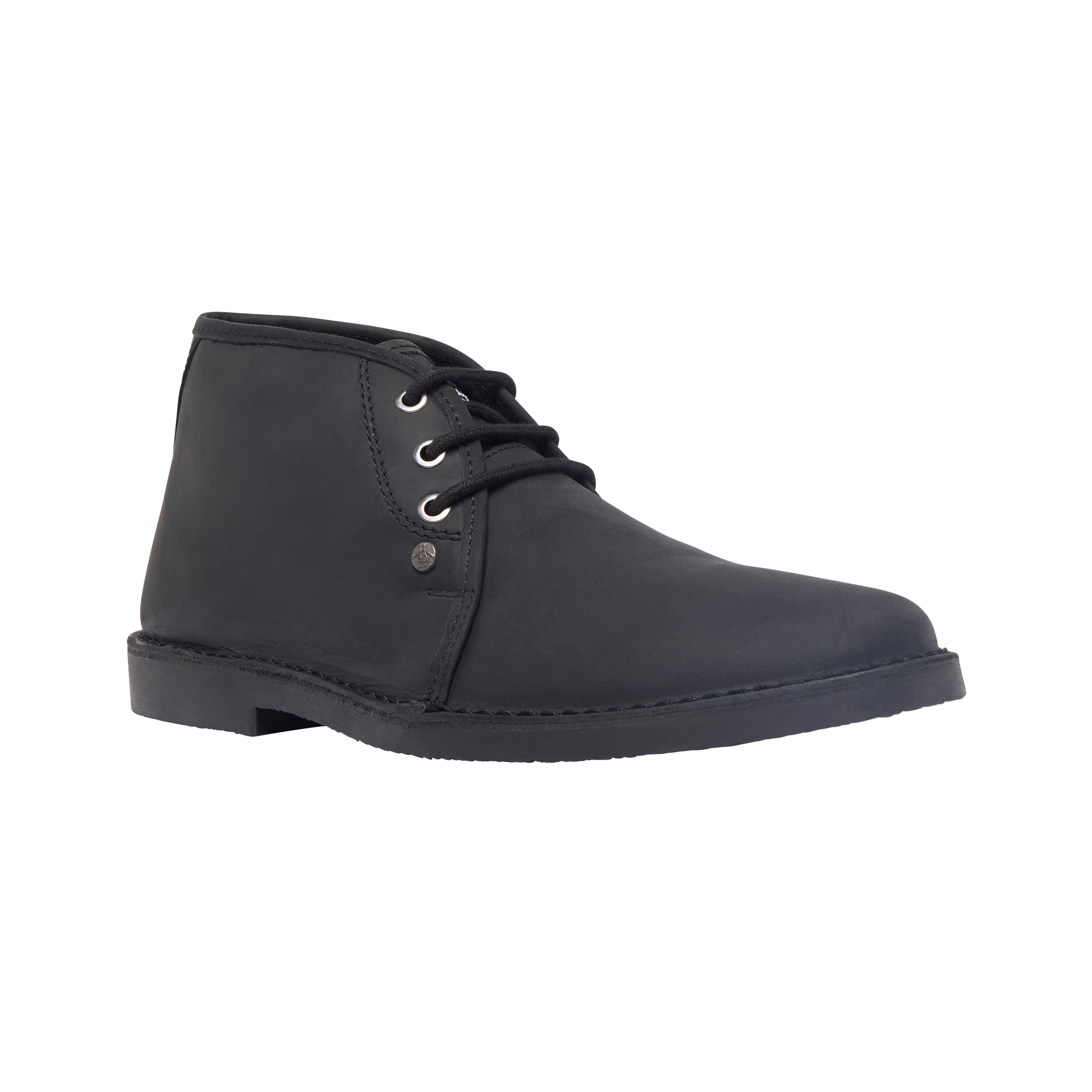 View Original Penguin Legal Leather Boot In Black Black Mens information