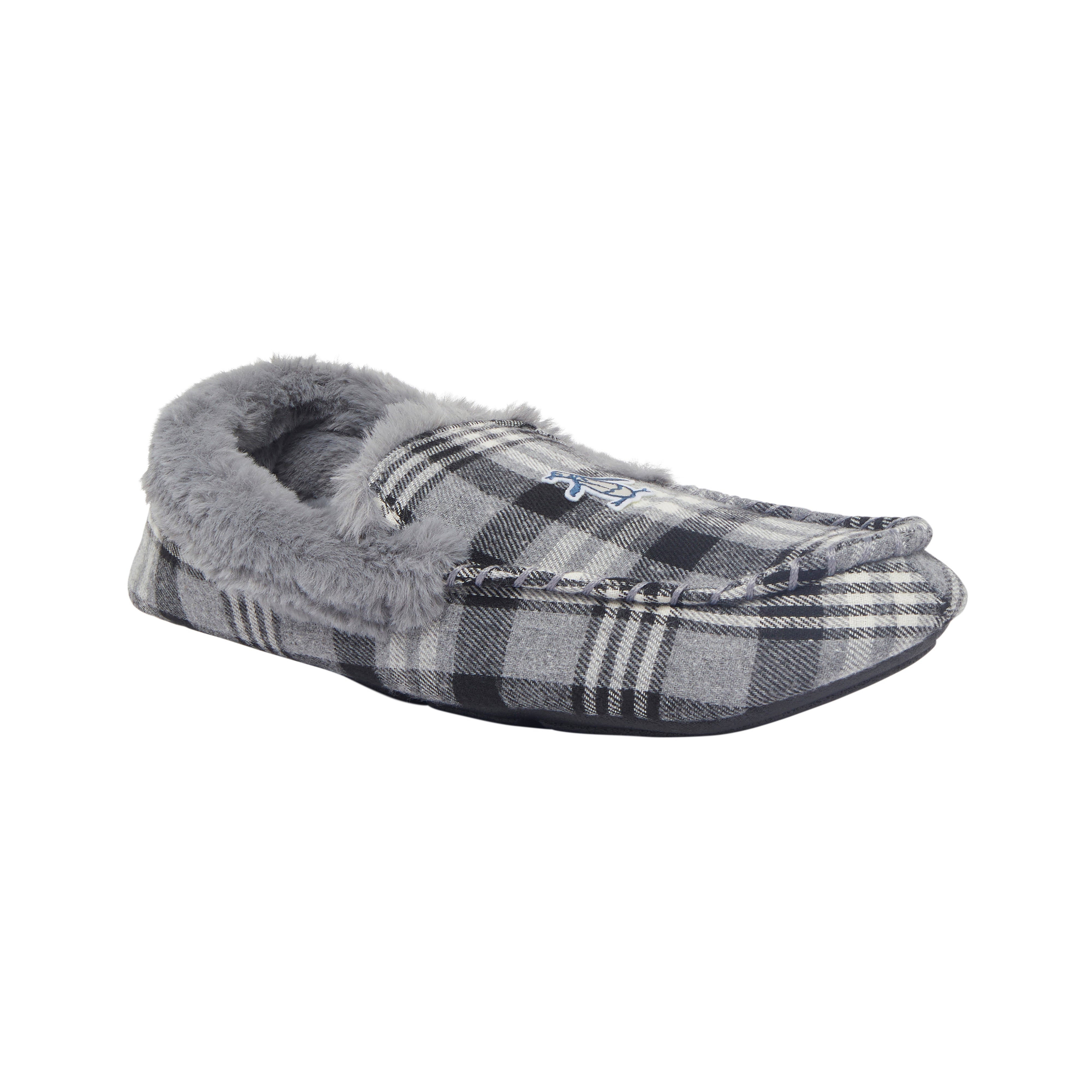 View Bedtime Checks Slipper In Charcoal Gray information