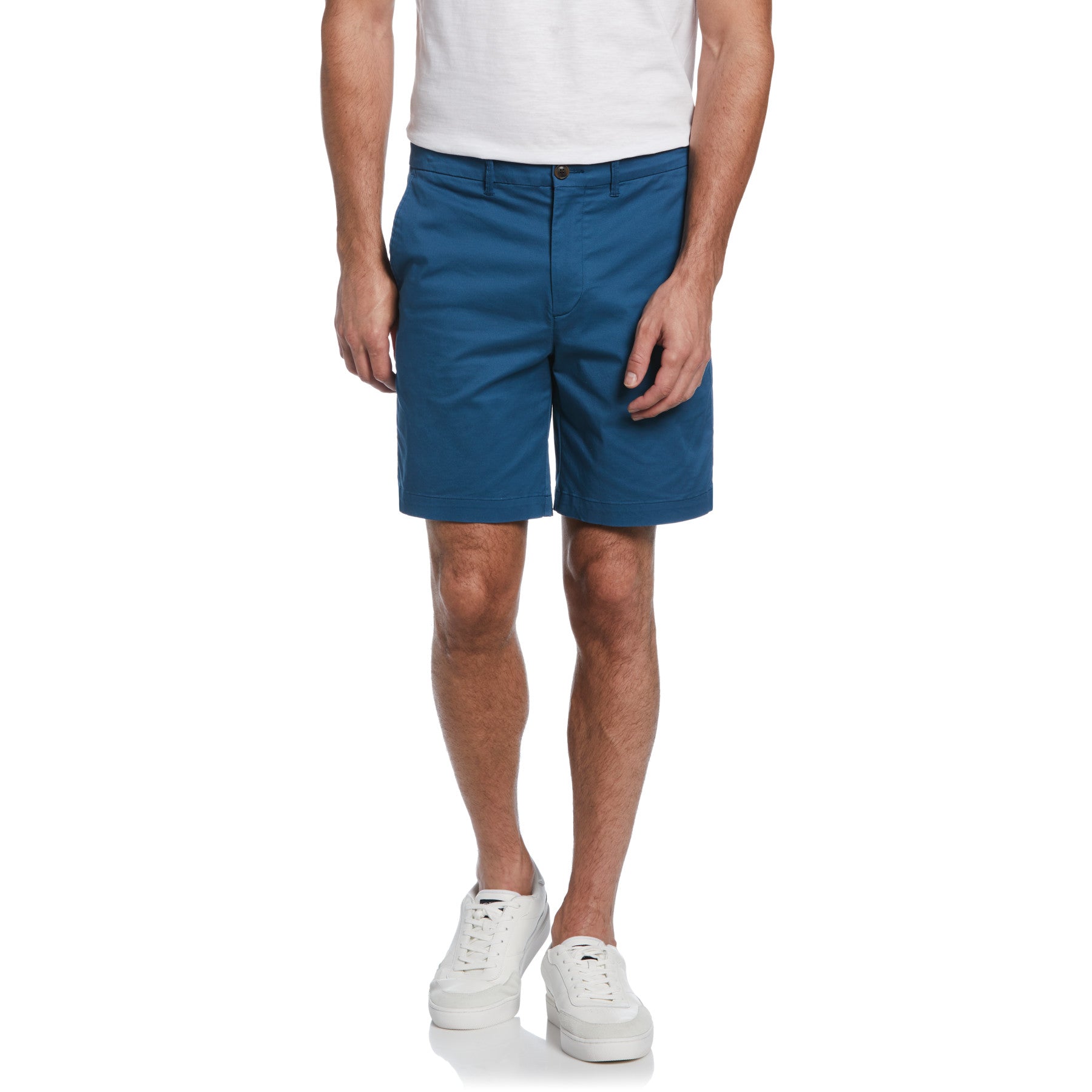 View Recycled Cotton Stretch Chino Shorts In Midnight information
