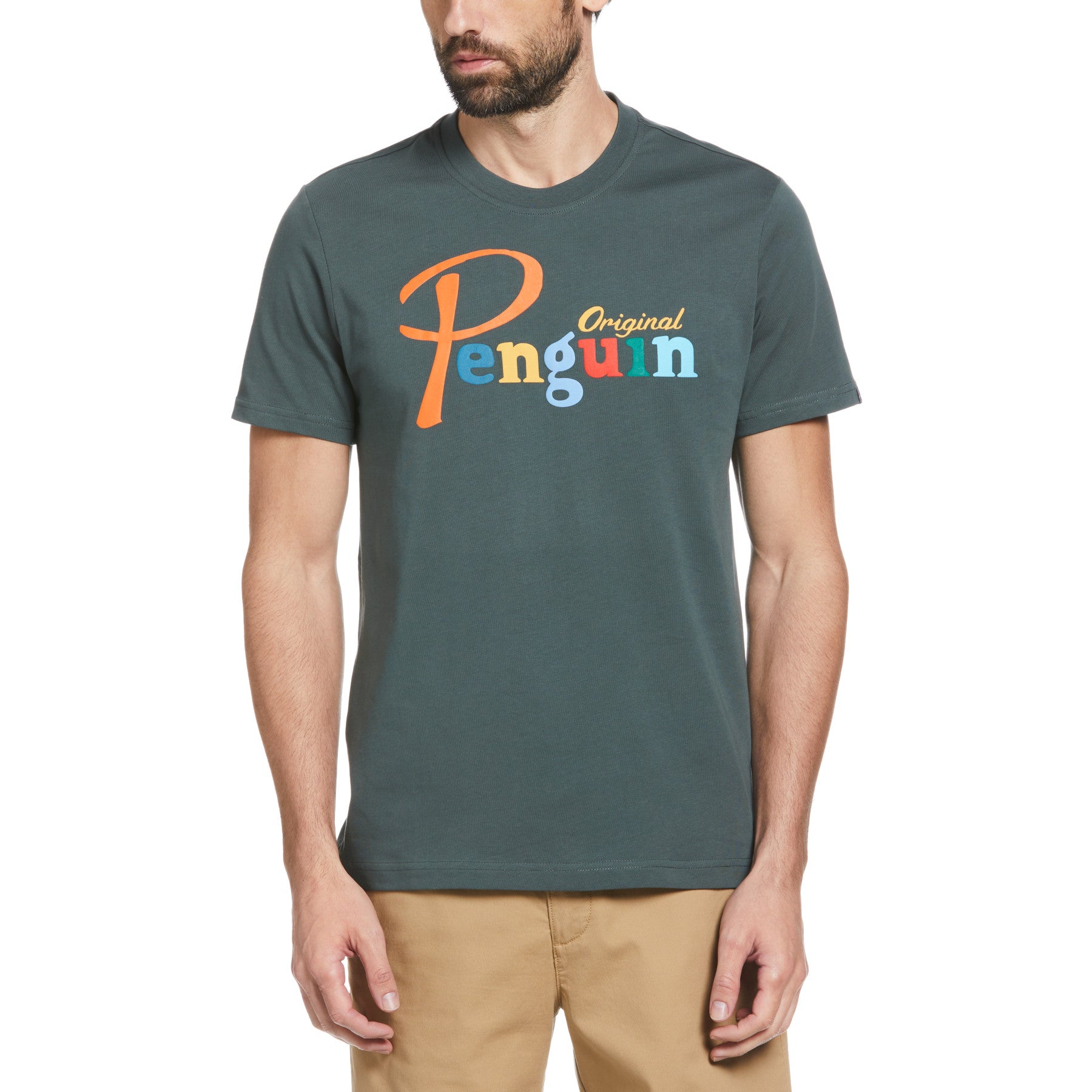 View Multi Colour Penguin Logo TShirt In Urban Chic information