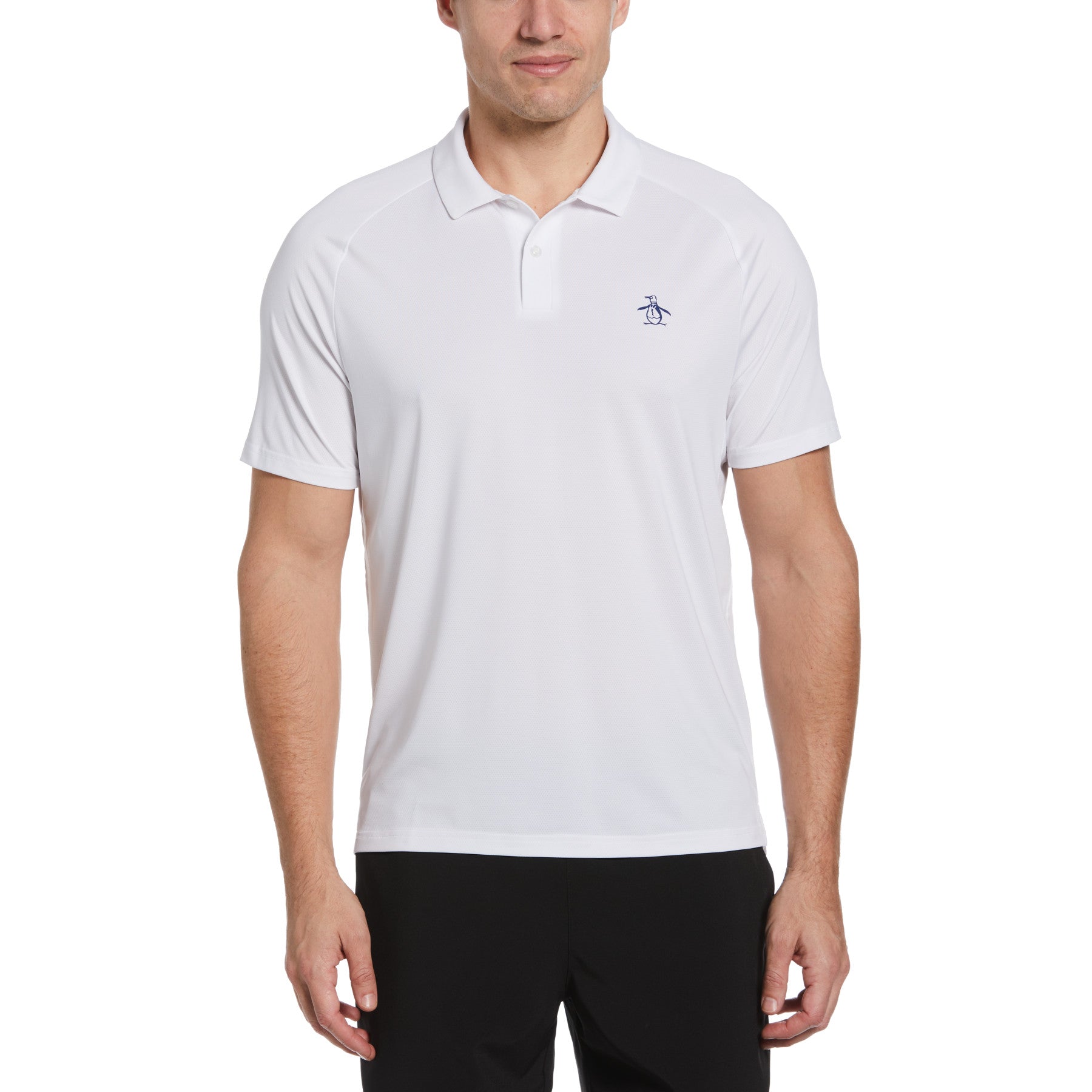 View Original Penguin Legacy Performance Tennis Polo Shirt In Bright White White Mens information