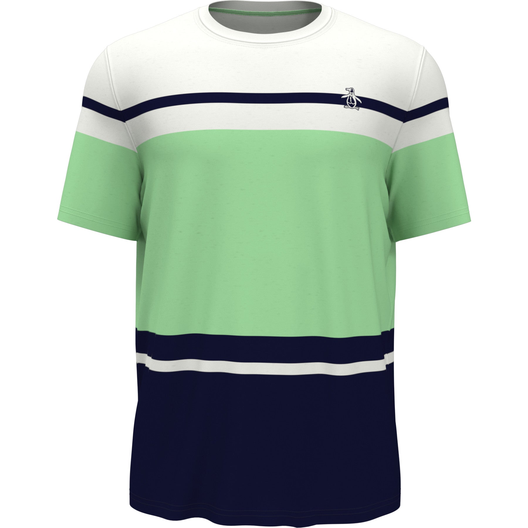 View Colour Block Performance Tennis TShirt In Bright White information
