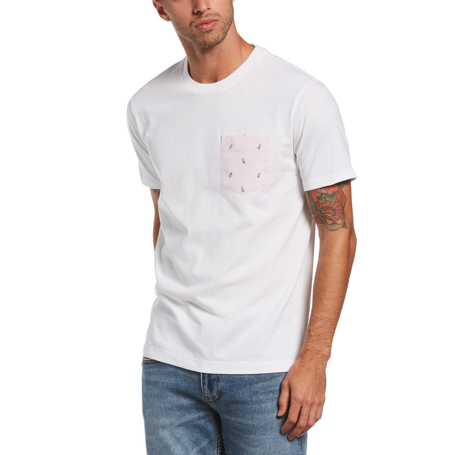 View Pineapple Pocket TShirt In Bright White information