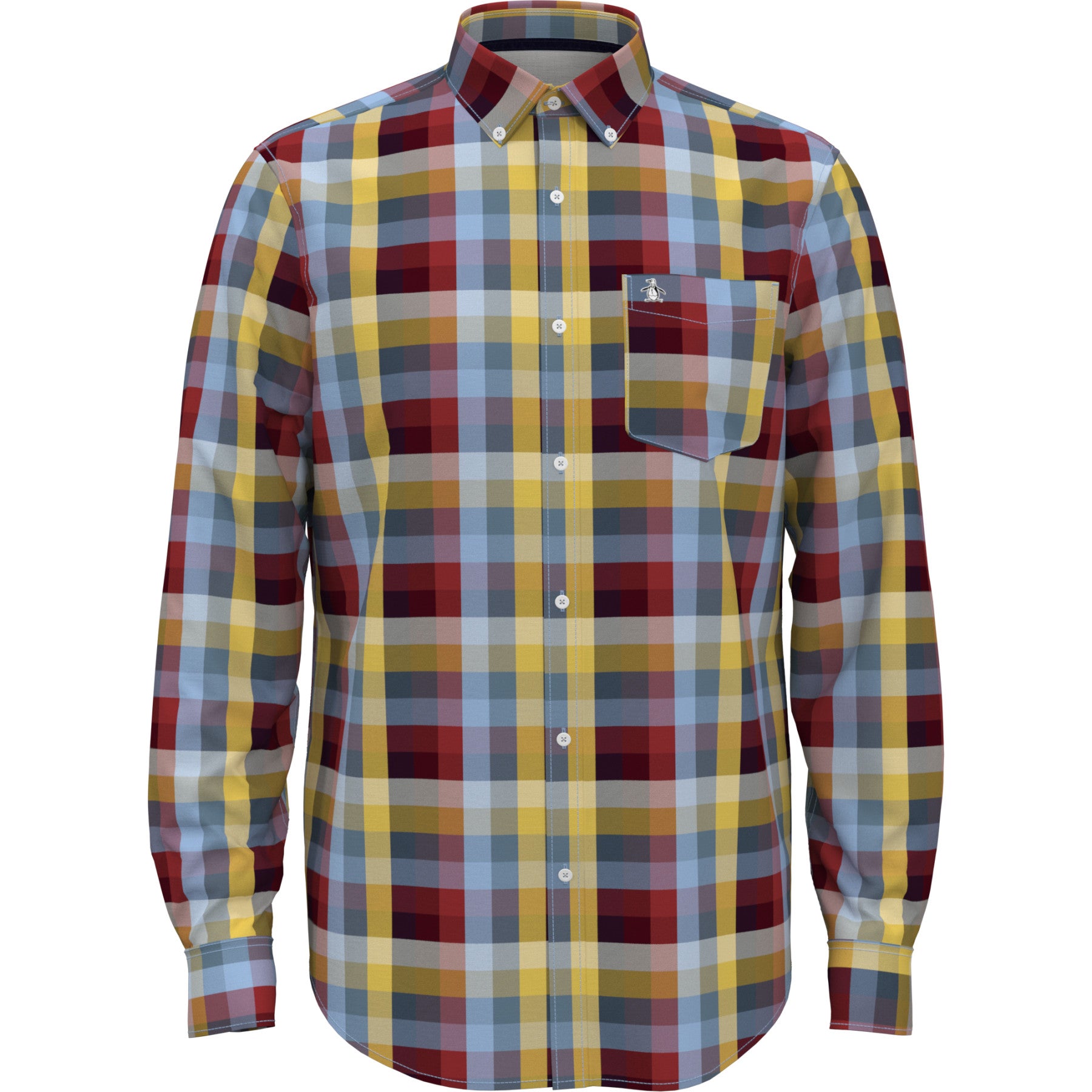 View Ecovero Blend Check Woven Stretch Shirt In Spring Lake information