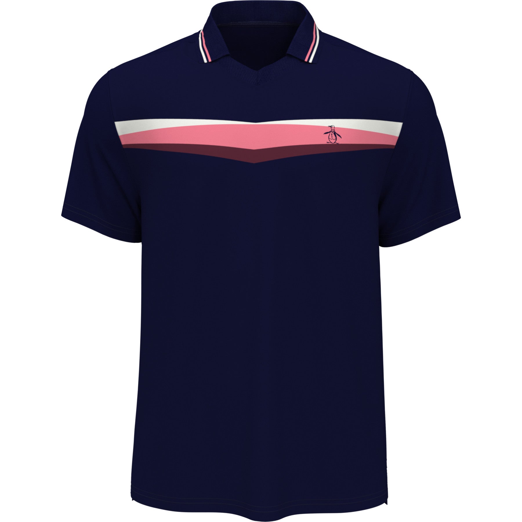 View Performance Heritage Print Tennis Polo In Black Iris information