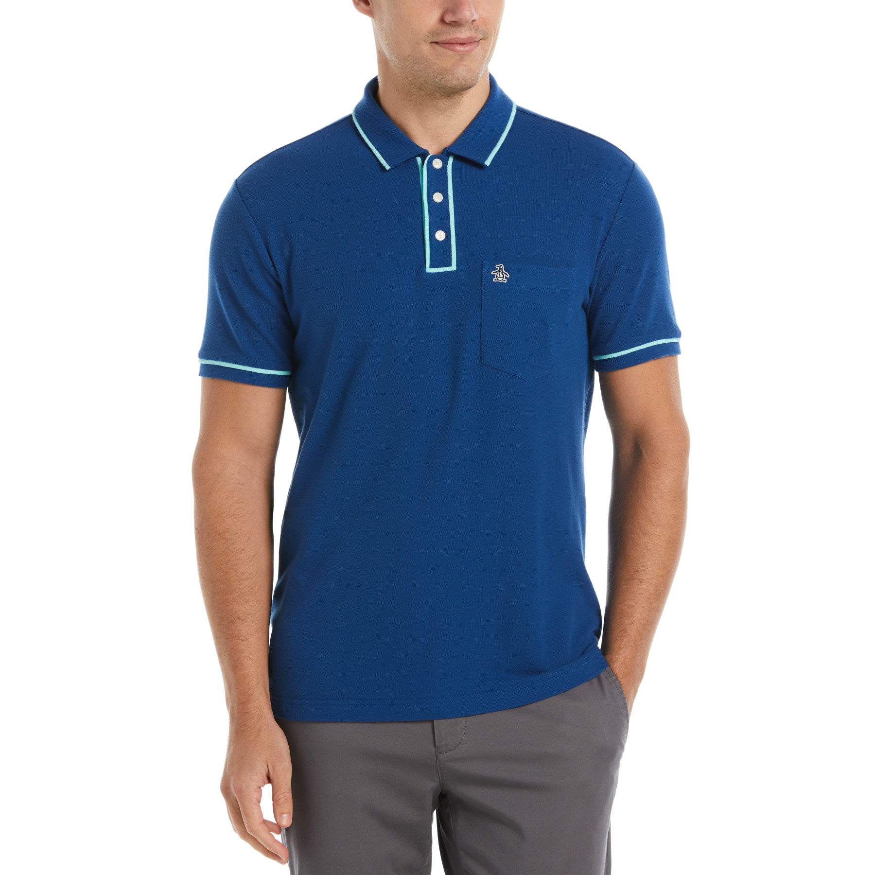 View Earl Organic Cotton Polo Shirt In Limoges information