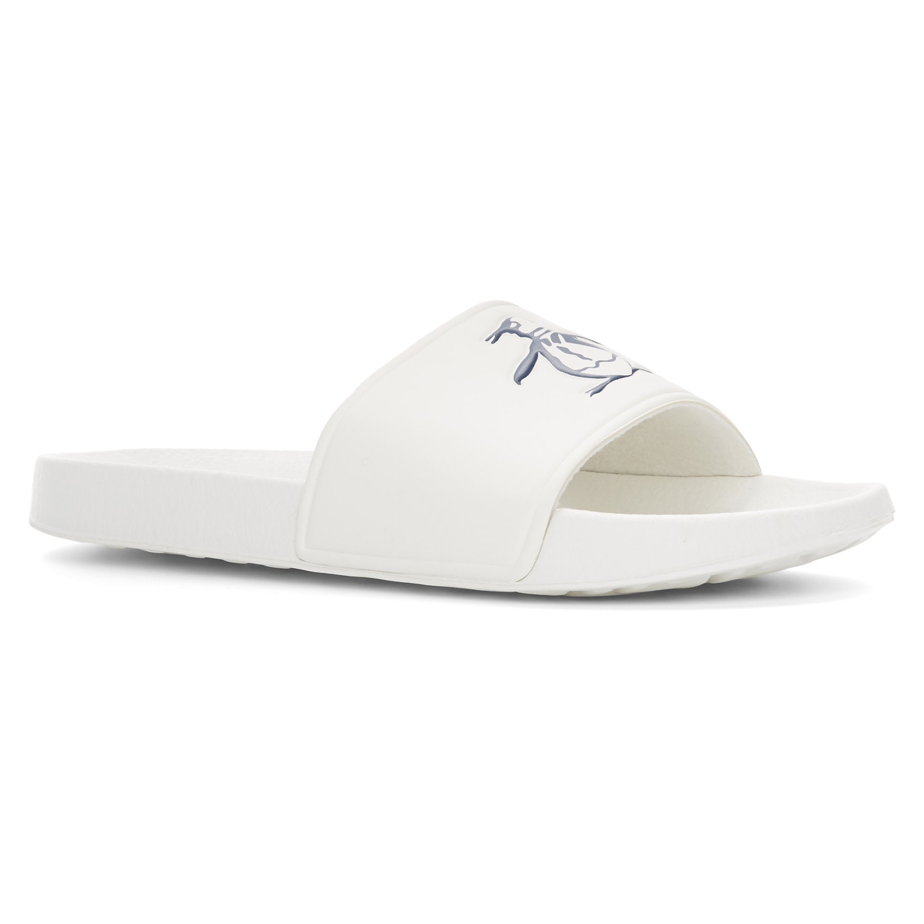 View Original Penguin Pier Slider Sandal In White White Mens information