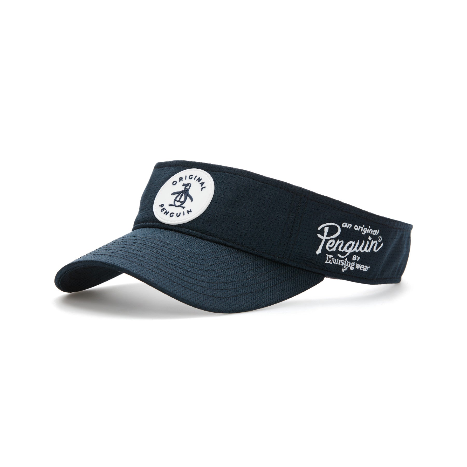 View Rubber Patch Tennis Visor In Black Iris information