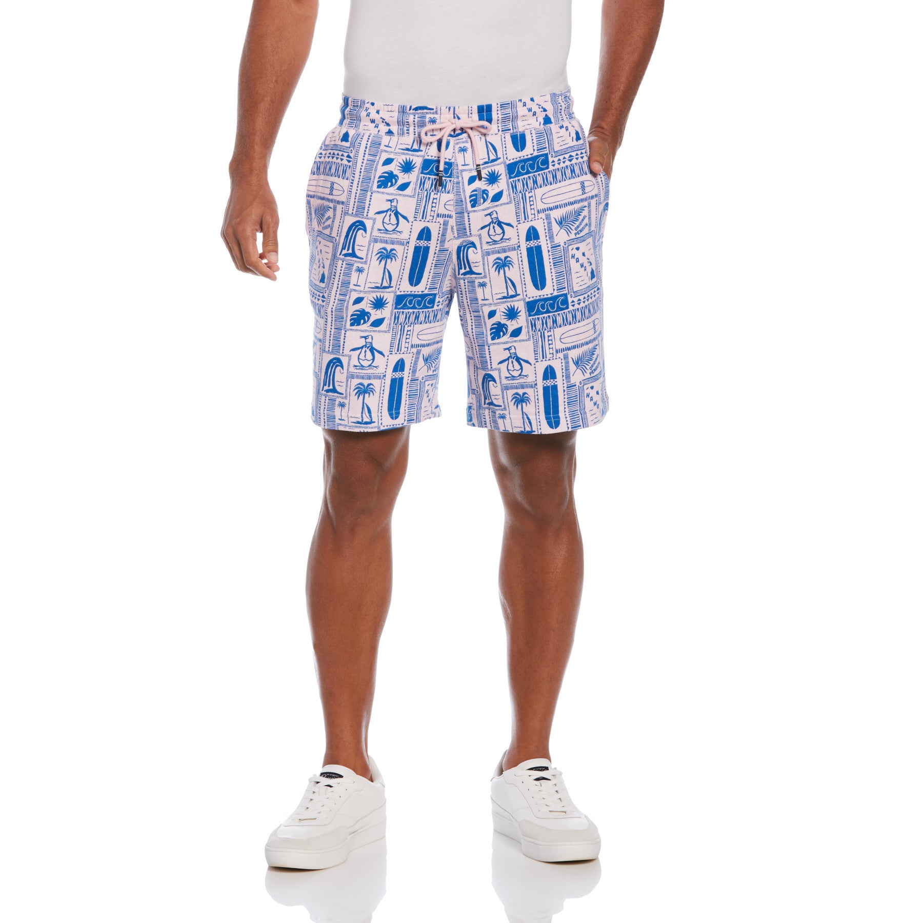 View Surf Pete Organic Cotton Sweat Shorts In Parfait Pink information