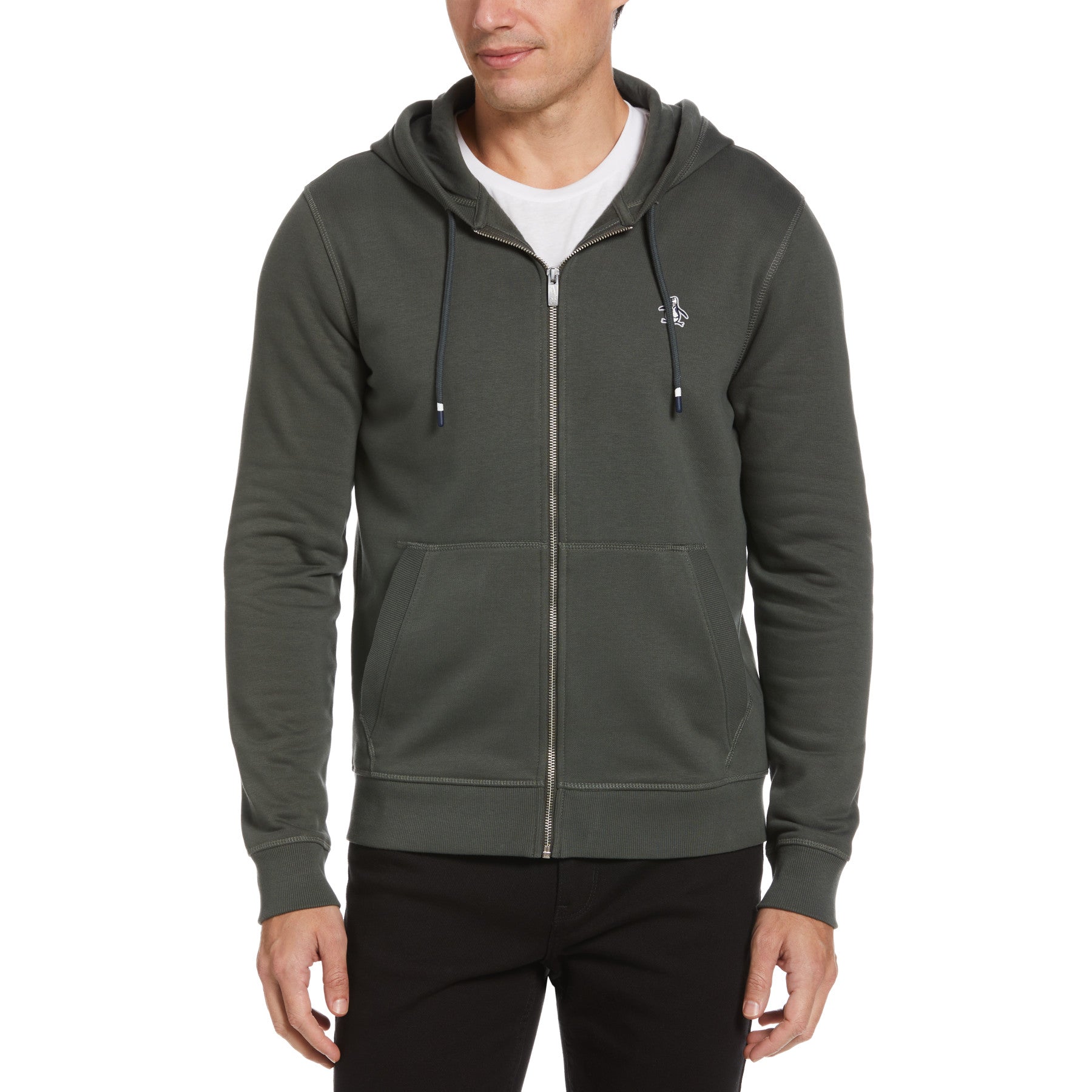 View Sticker Pete Organic Cotton Fleece Full Zip Hoodie In Urban Chic information