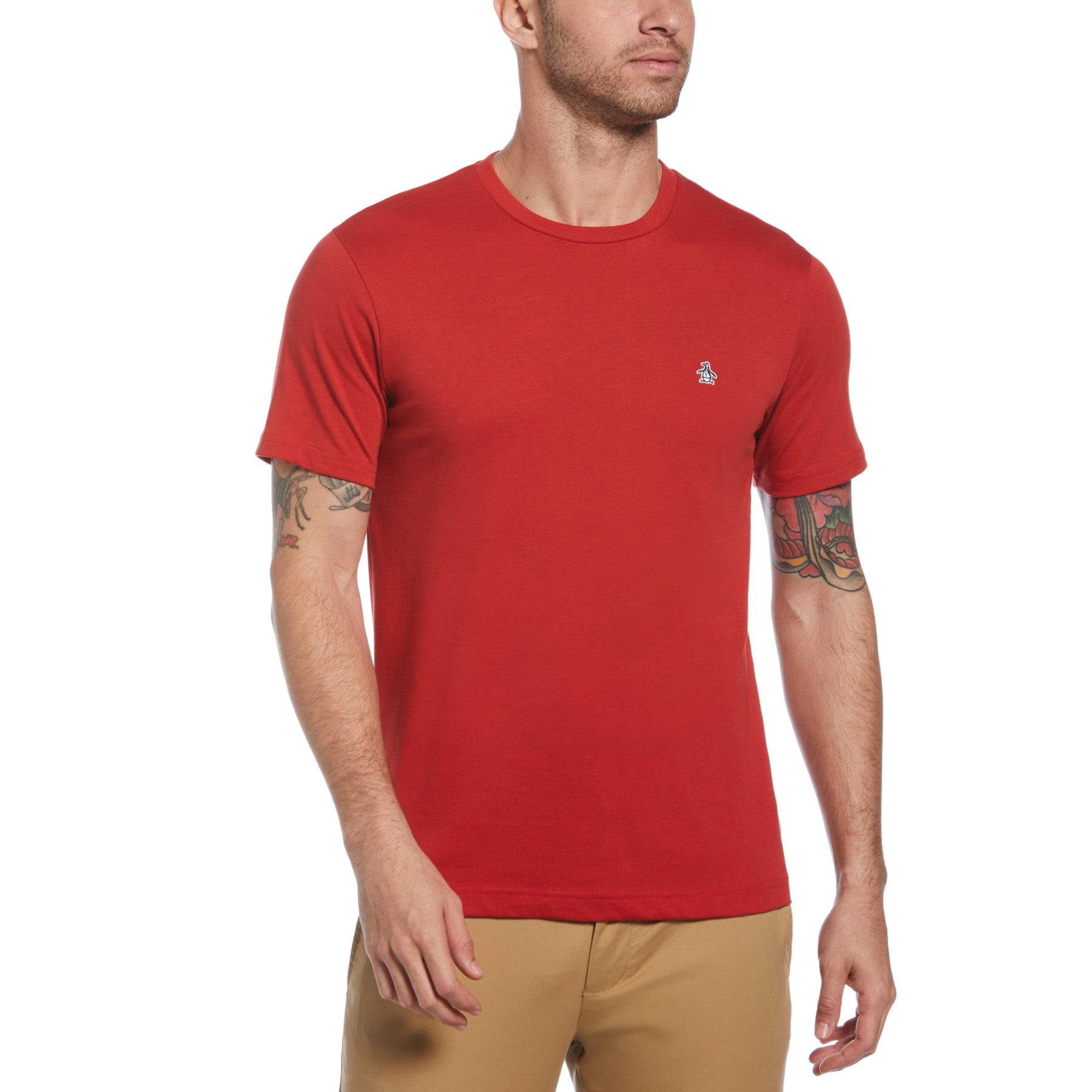 View Supima Sticker Pete Organic Cotton TShirt In Lava Falls information