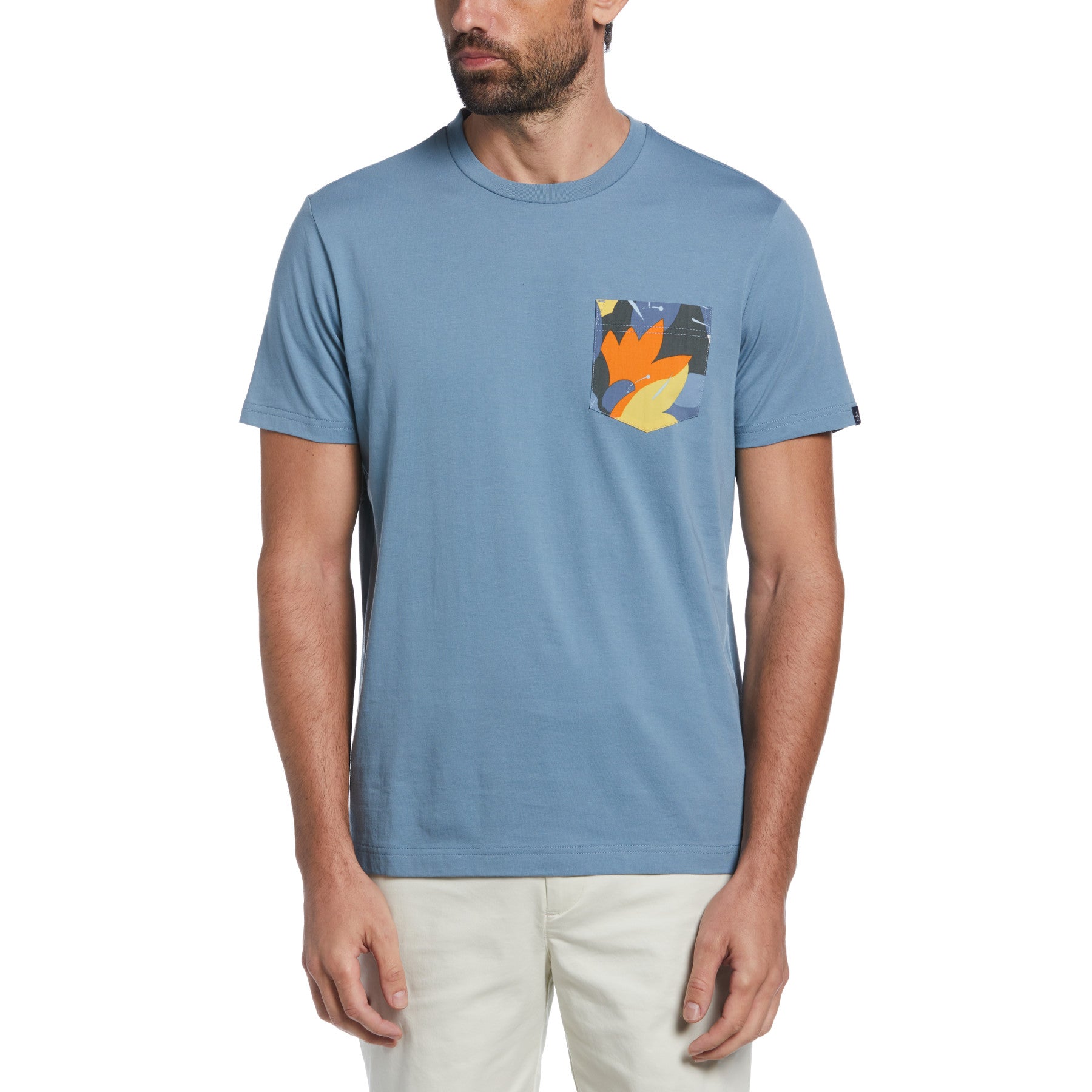 View Slim Fit Floral Pocket TShirt In Spring Lake information