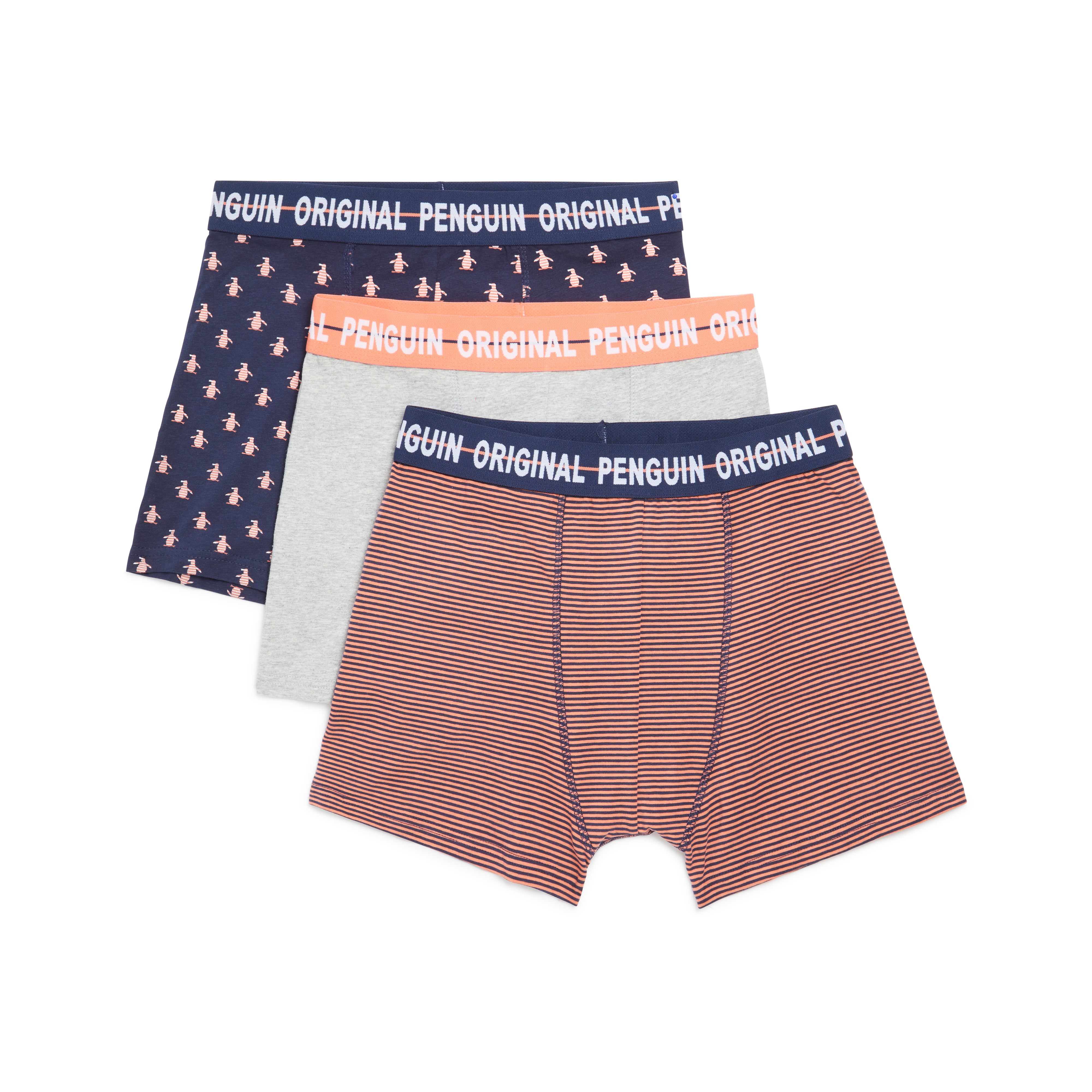 View 3 Pack All Over Print Underwear In Navy information