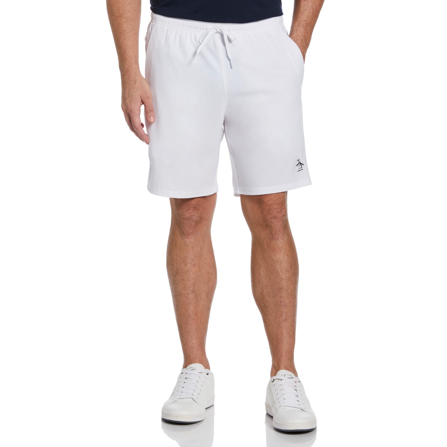 View Solid Tennis Shorts In Bright White information