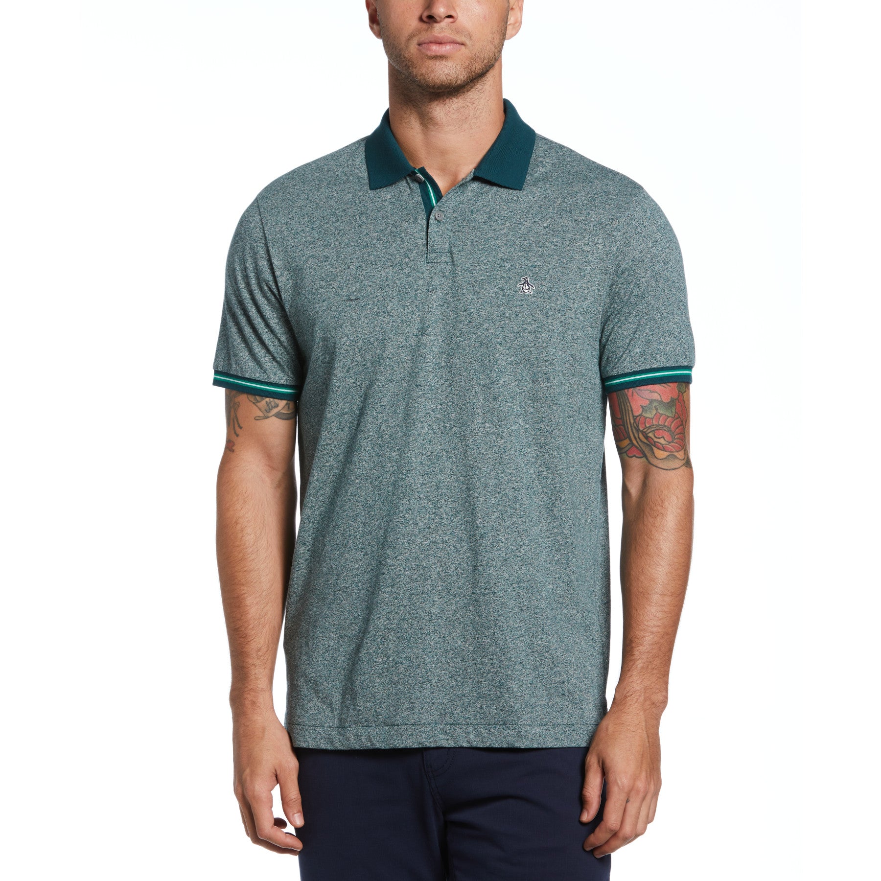 View Tipped Pocket Polo In Ponderosa Pine information