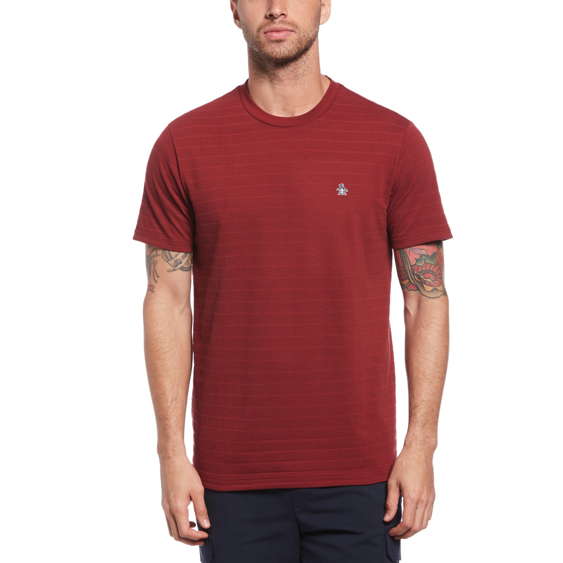 View Striped Jersey TShirt In Cabernet information