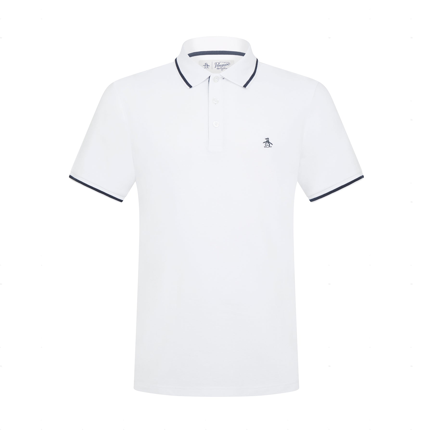 View Organic Cotton Pique Polo Shirt In Bright White information