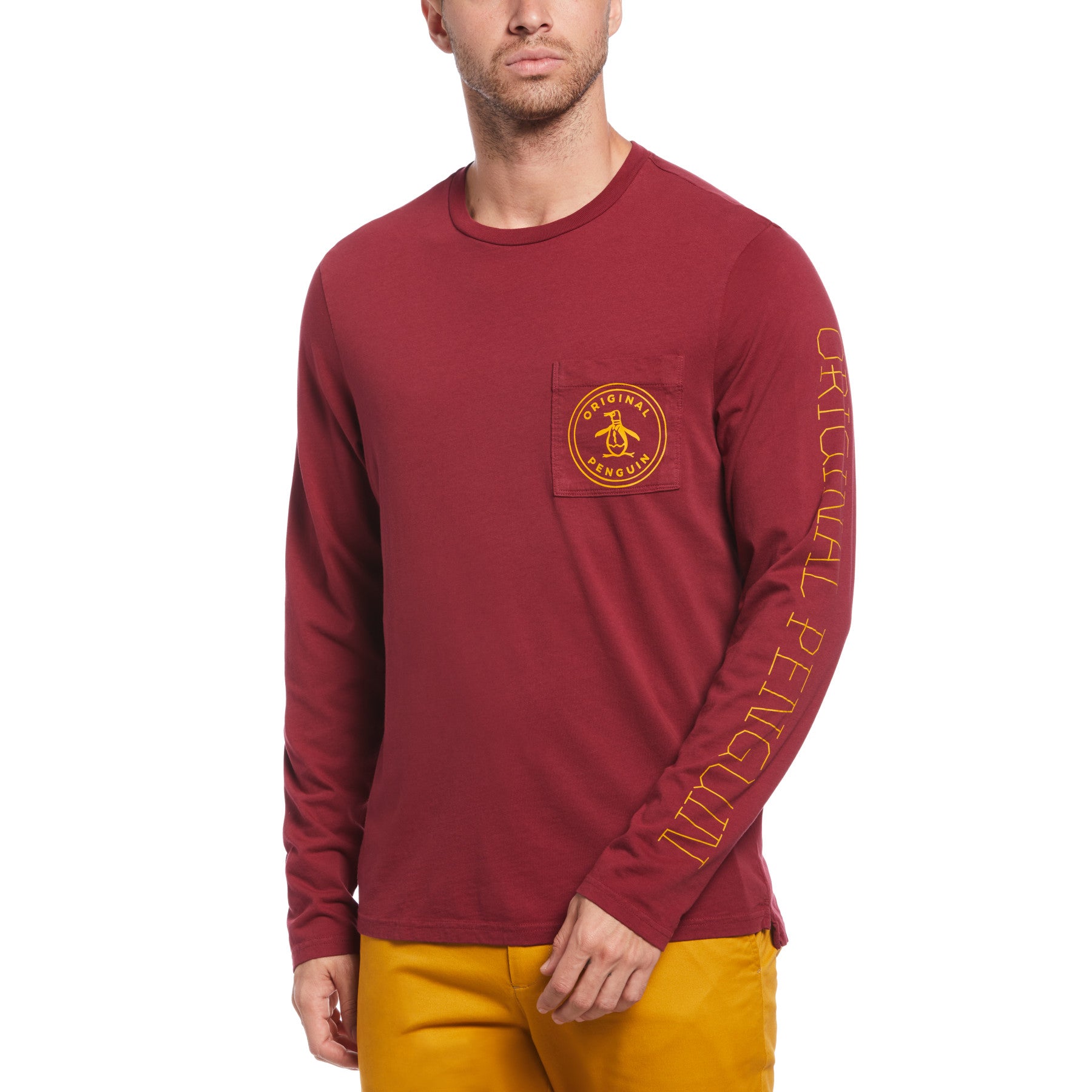 View Circle Pocket Organic Cotton TShirt In Cabernet information